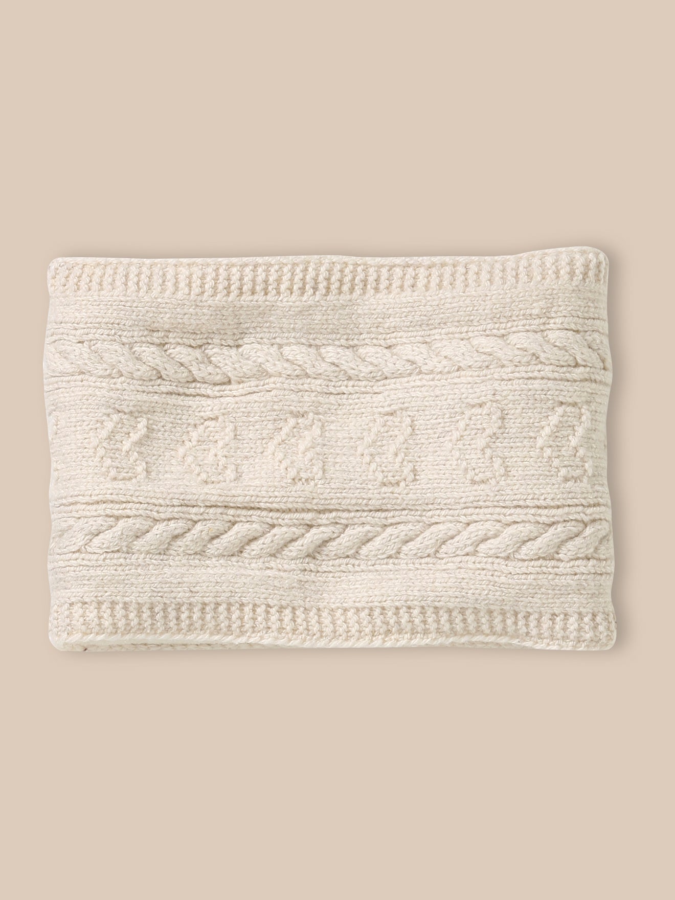 Mädchen-Schlauchschal mit Zopfmuster