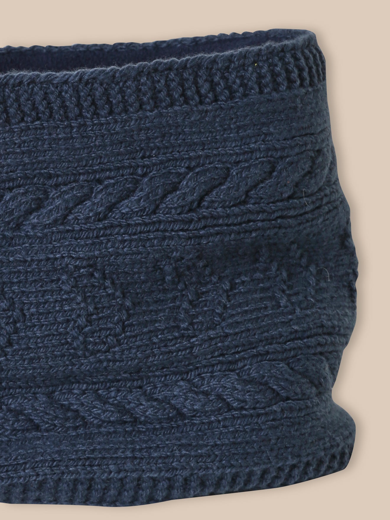 Mädchen-Schlauchschal mit Zopfmuster