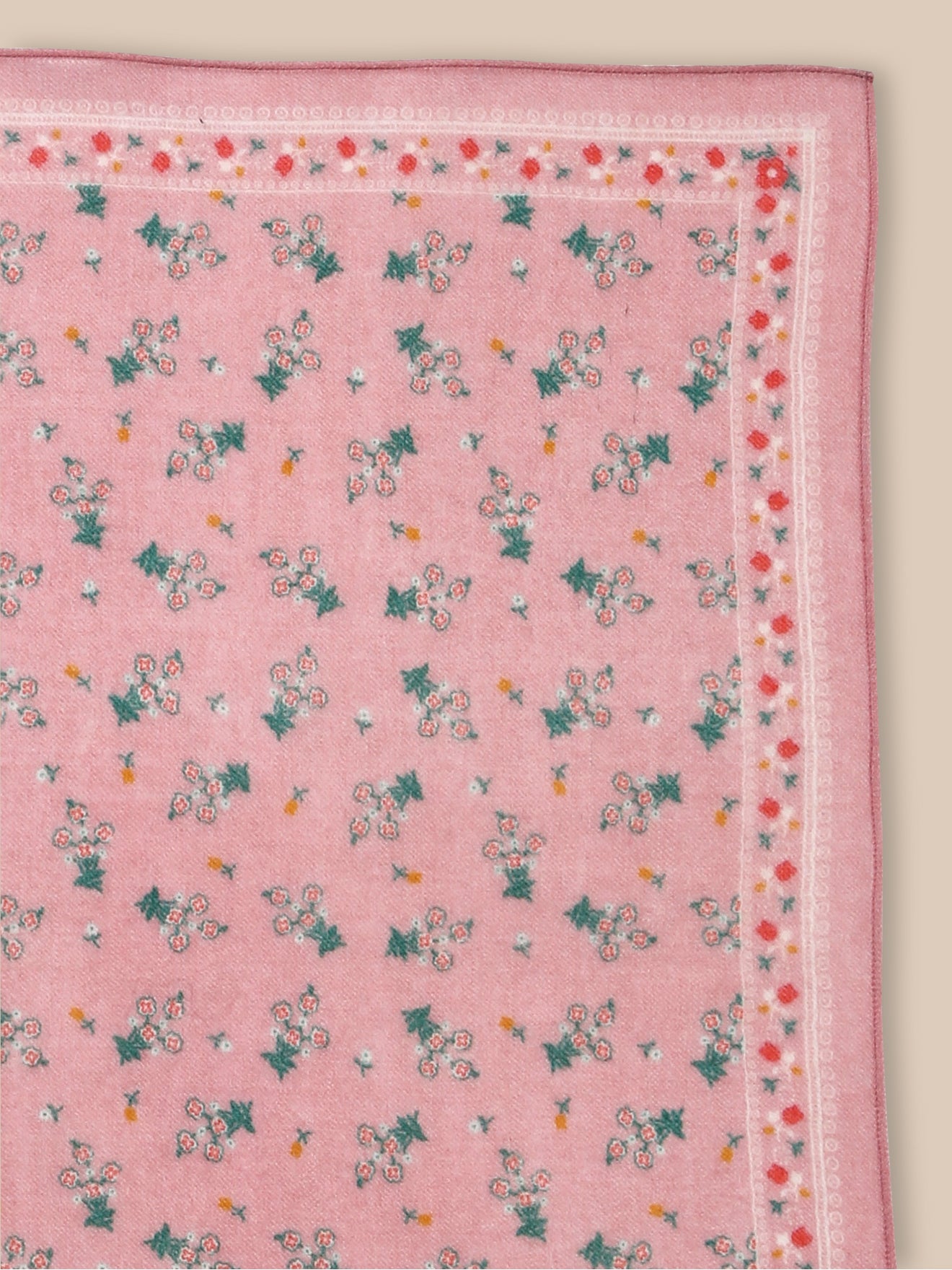 Foulard bourgeons en étamine de laine Fille