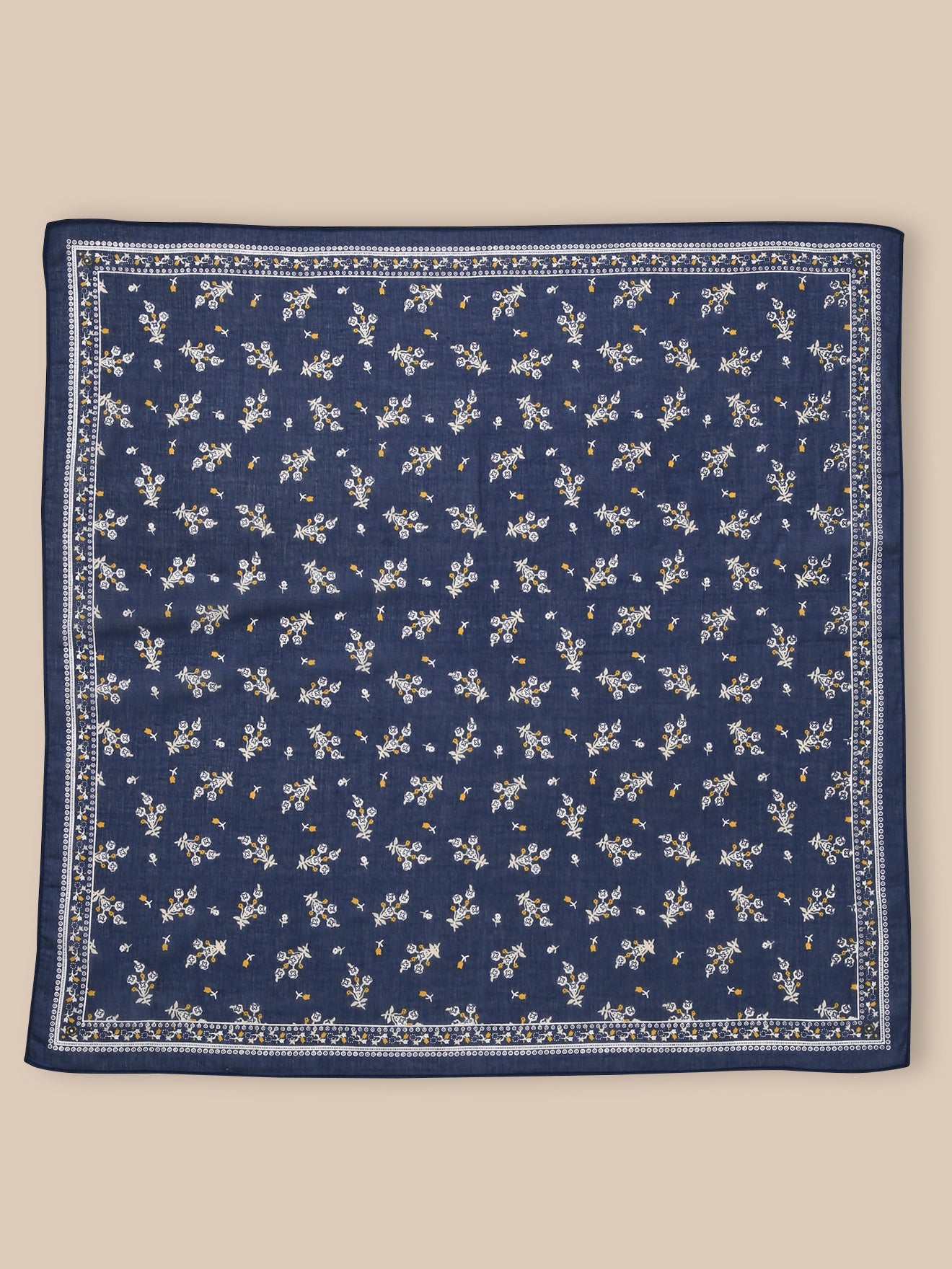 Mädchen-Schal mit « Blumenstrauss »-Print