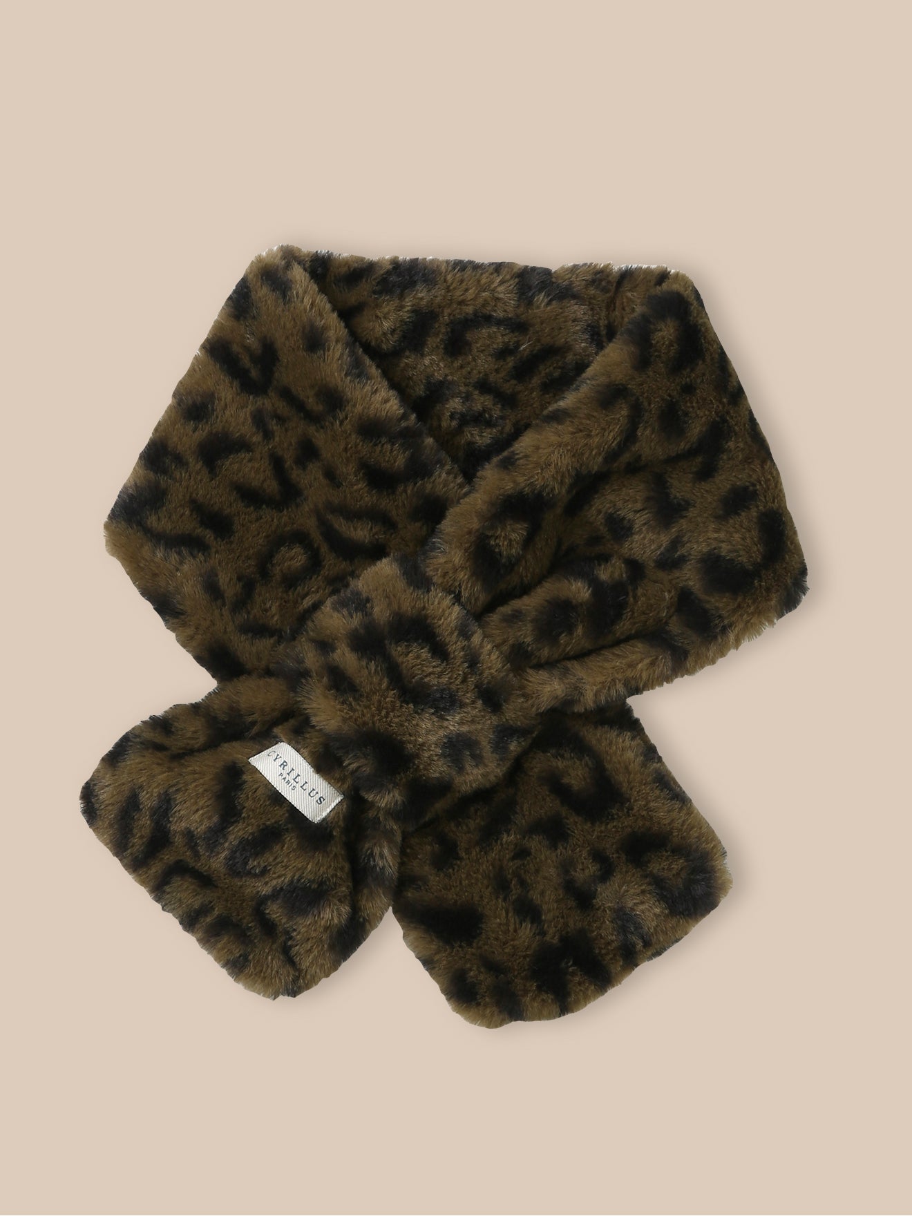 Mädchen-Snood aus Leoparden-Kunstfell