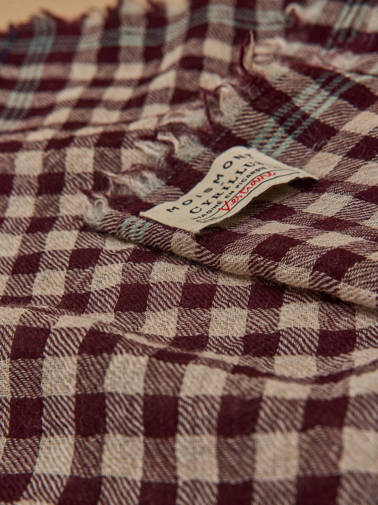 Tuch Â« Vichy Â» â Collaboration Moismont x Cyrillus