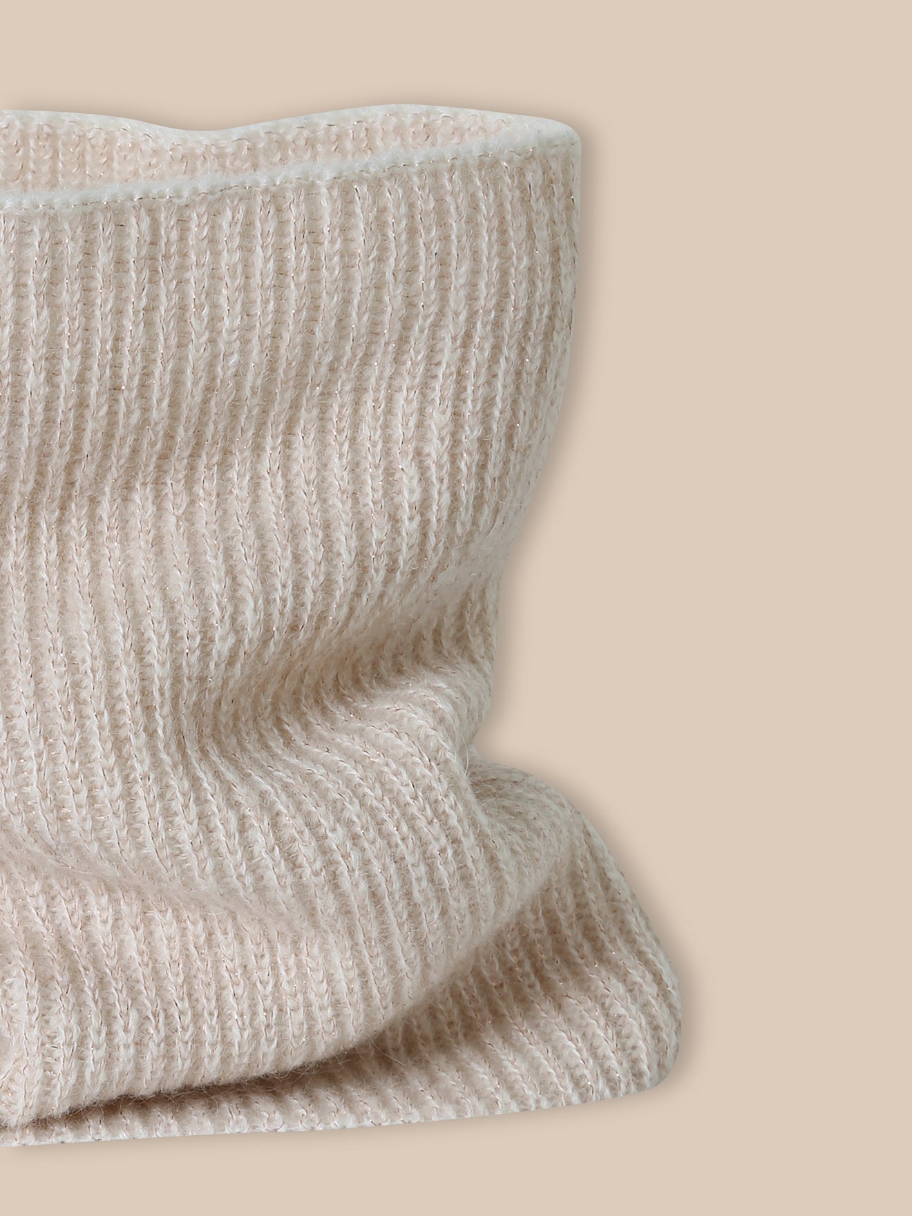 Mädchen-Snood mit Schimmer aus Wolle und Mohair