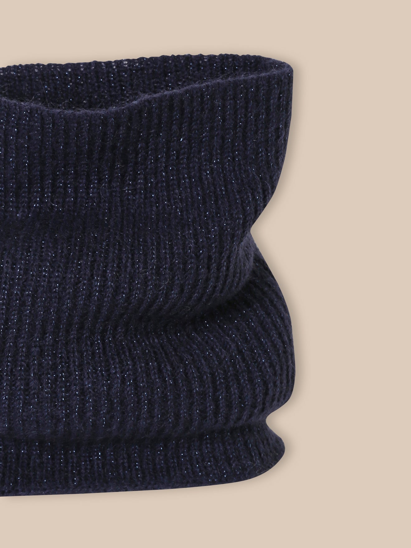 Mädchen-Snood mit Schimmer aus Wolle und Mohair