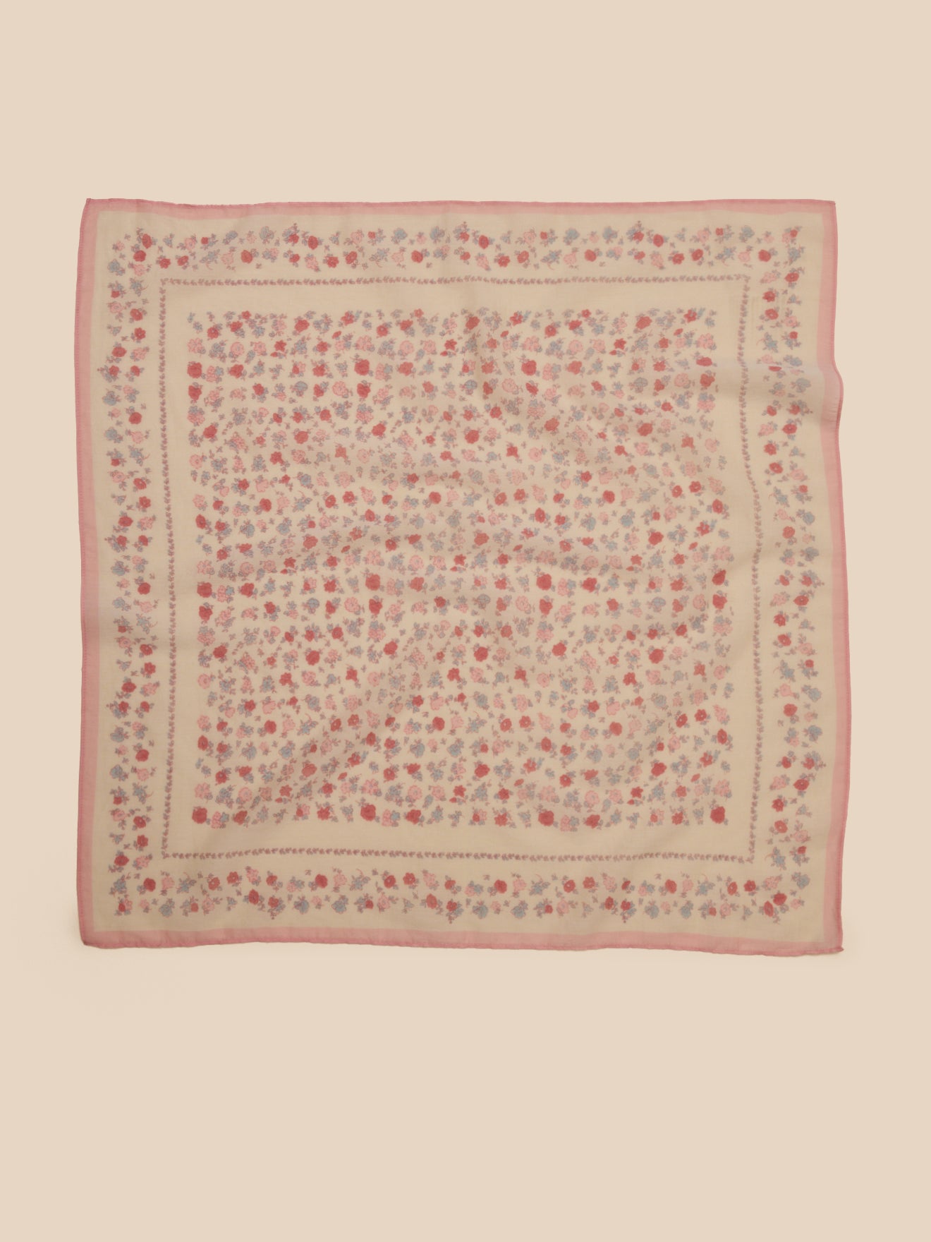 Mädchen-Halstuch mit Blumenmotiv – Bio-Baumwolle