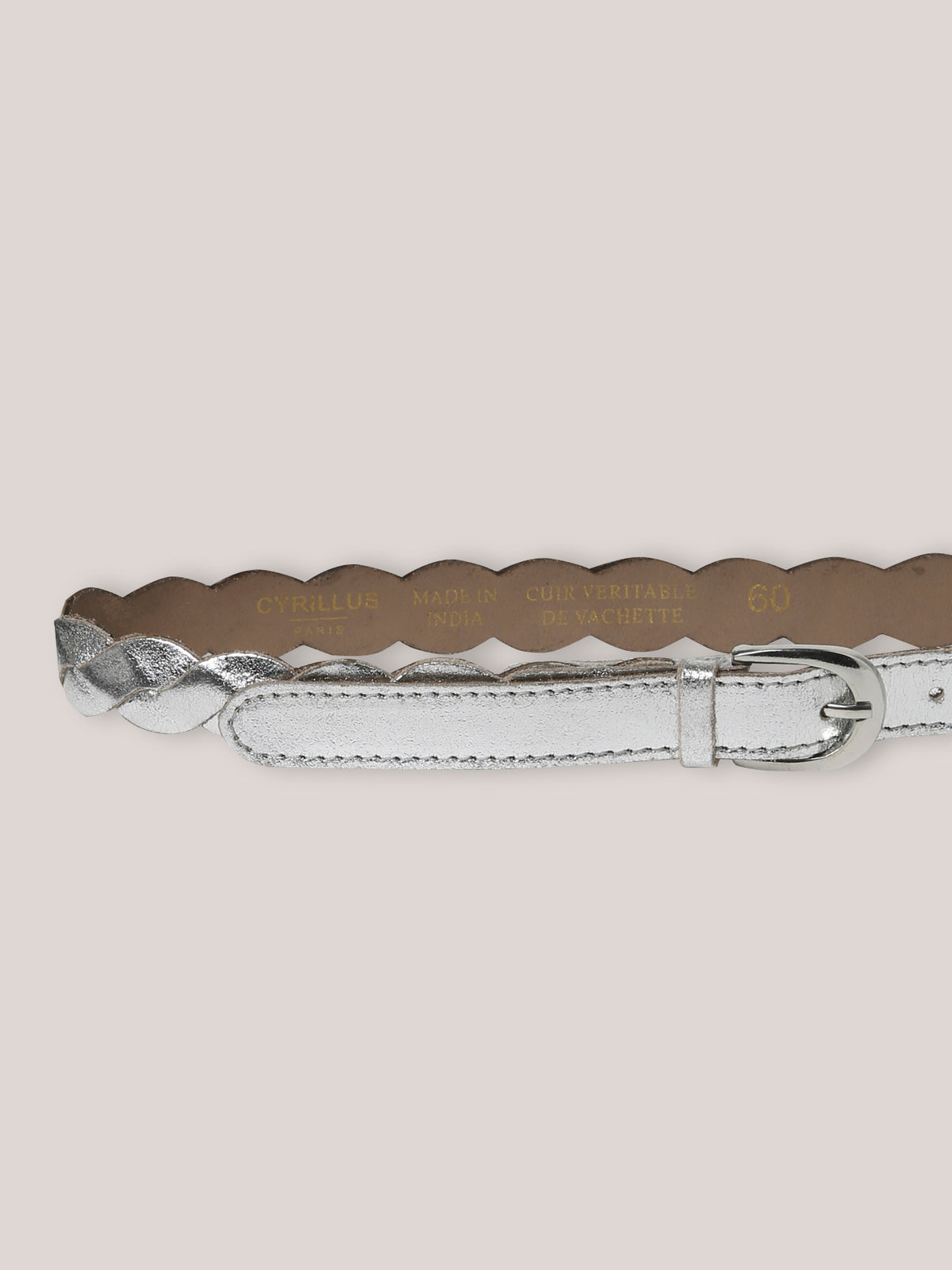 Ceinture tressée en cuir Fille