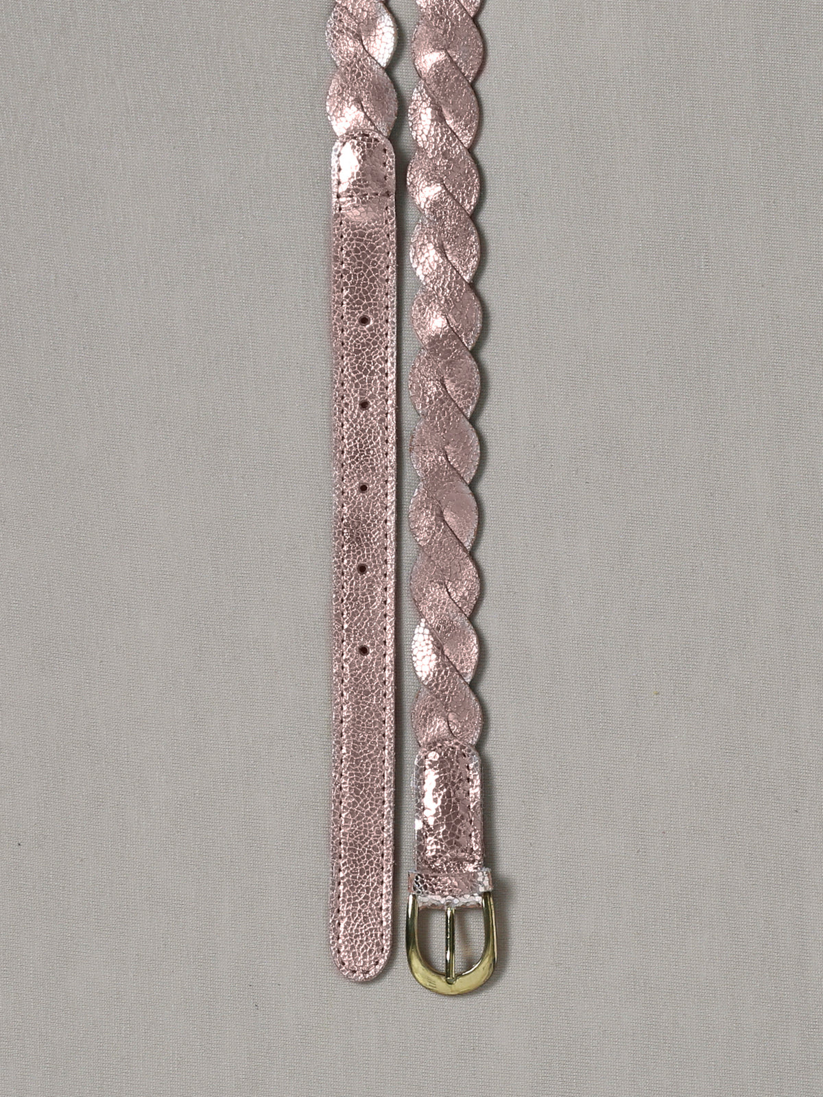Ceinture tressée en cuir Fille