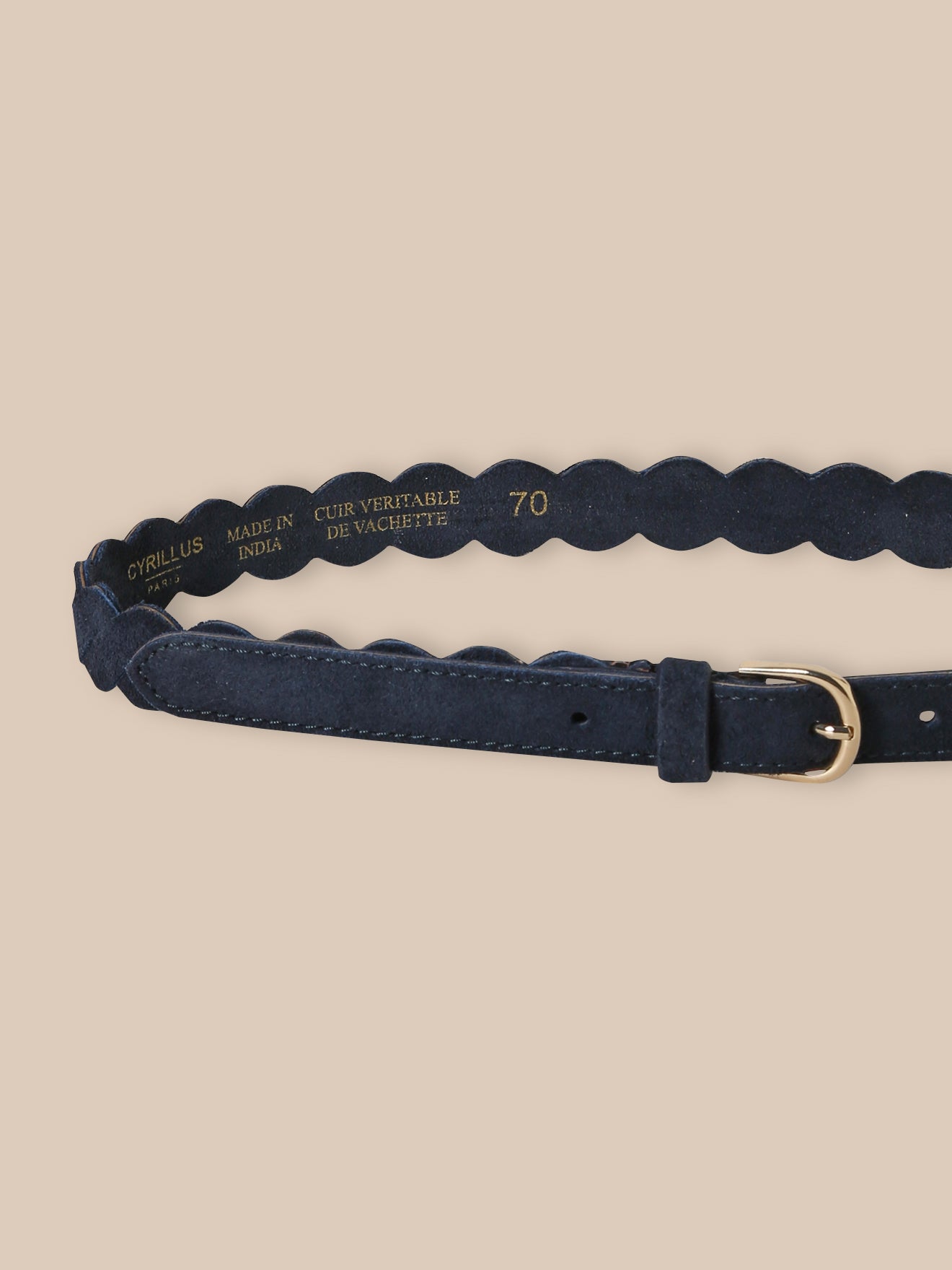 Ceinture tressée en cuir Fille