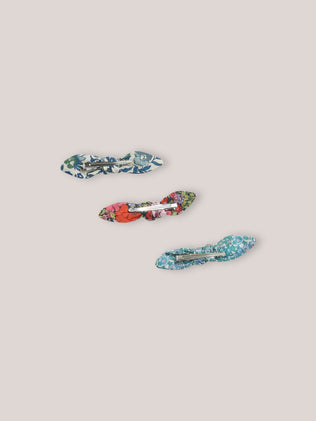 Lot de 3 pinces en tissu Liberty Fille