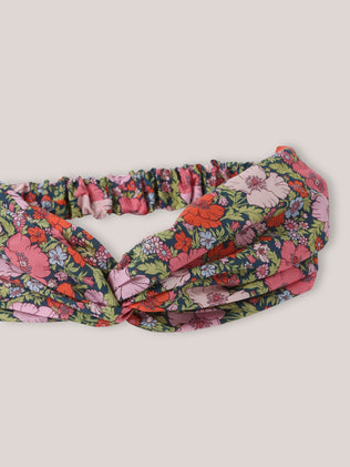 Serre-tête noeud en tissu Liberty Fille