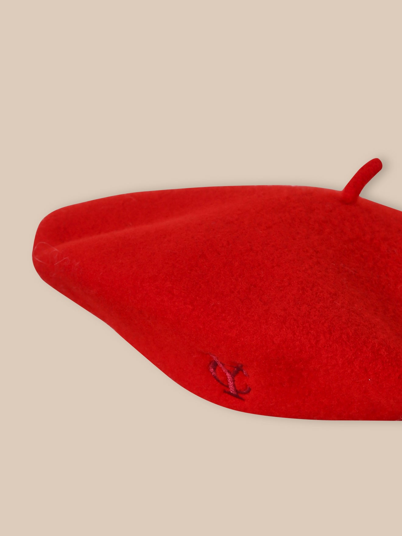 Mädchen-Baskenmütze aus reiner Merinowolle