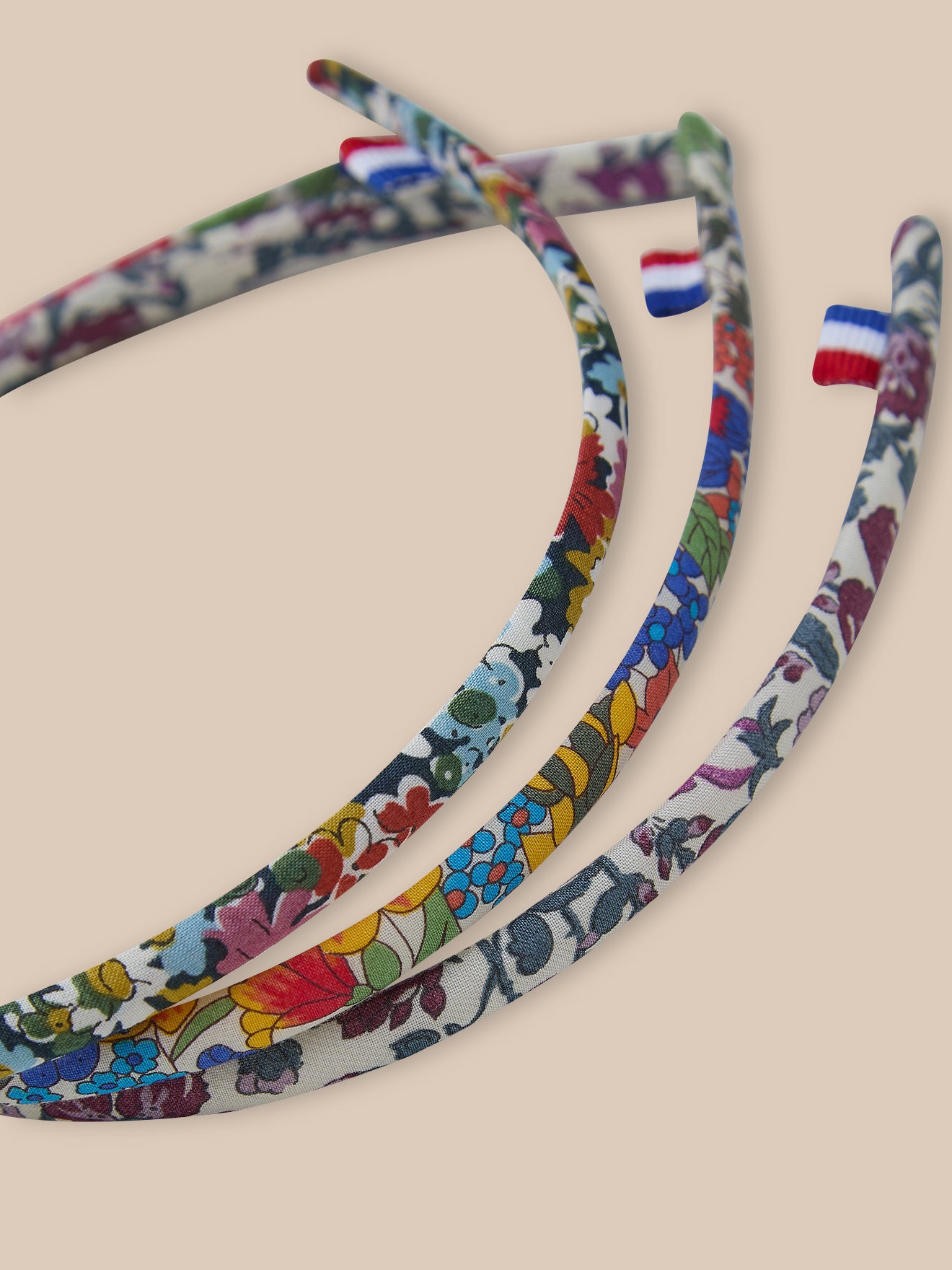 3er-Set Mädchen – feine Haarreifen aus Liberty®-Stoff