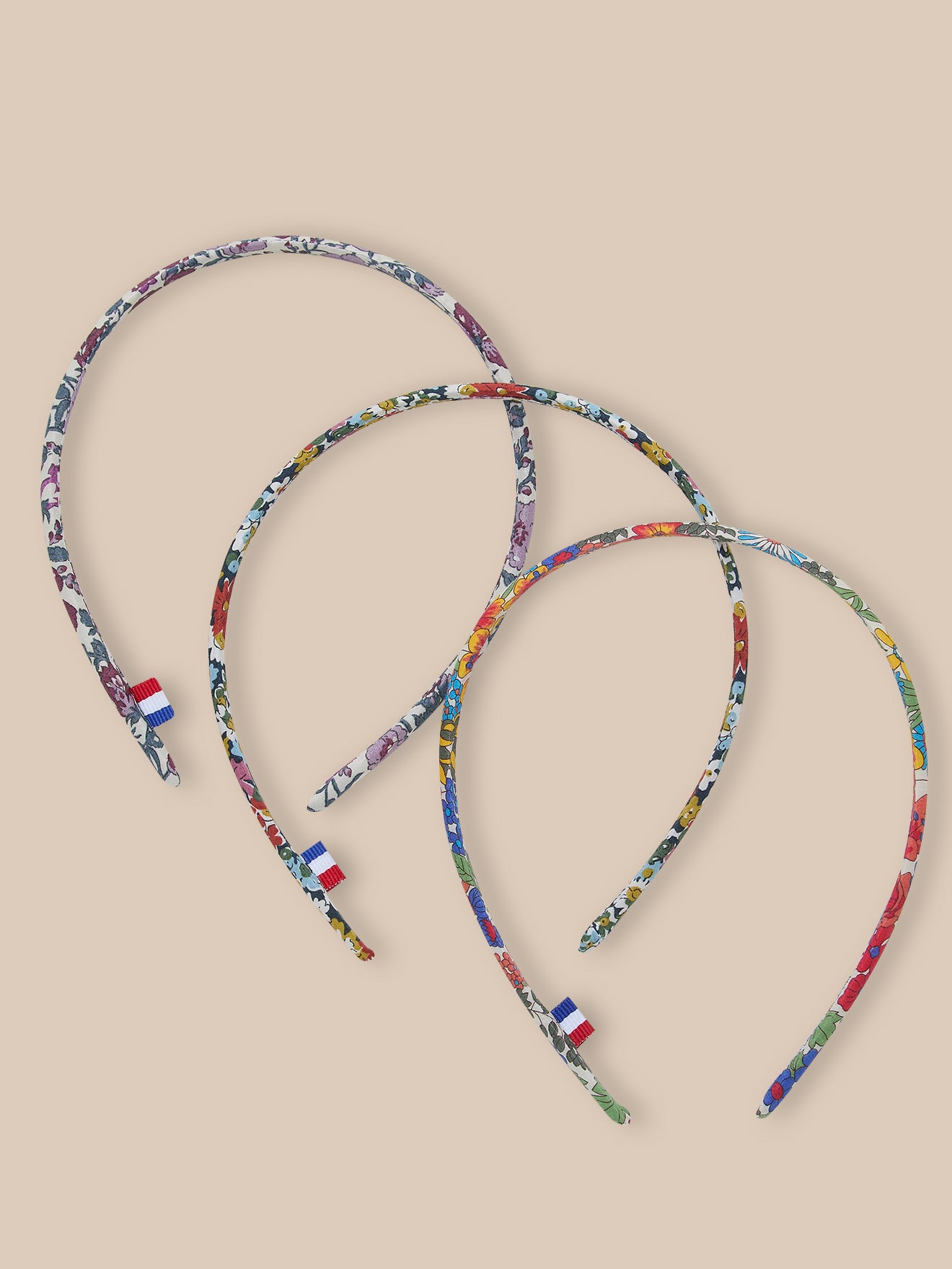 3er-Set Mädchen – feine Haarreifen aus Liberty®-Stoff