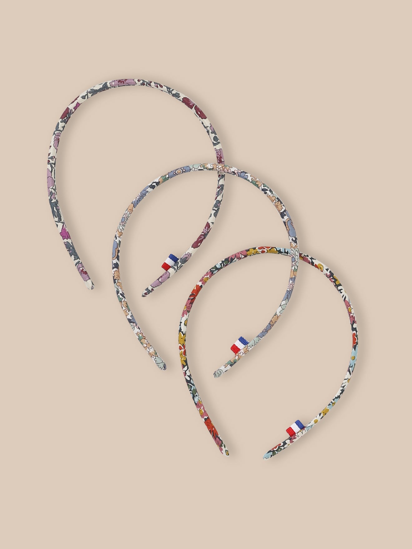 3er-Set Mädchen – feine Haarreifen aus Liberty®-Stoff