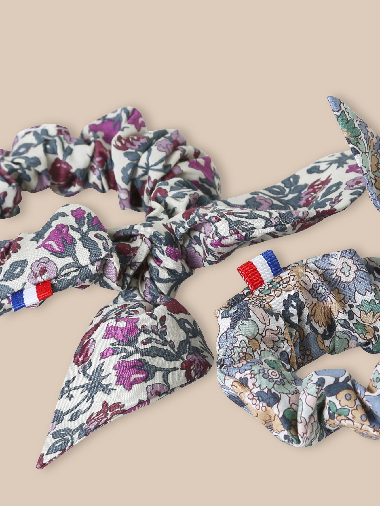 Lot de 2 chouchous en tissu Liberty Fille