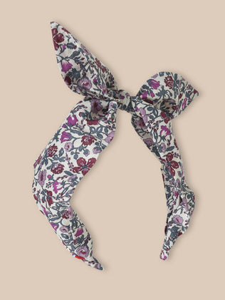 Serre-tête noeud en tissu Liberty Fille