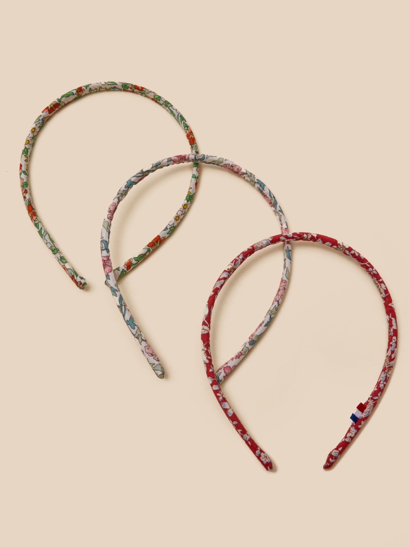 Mädchen – feine Haarreifen aus Liberty®-Stoff, 3er-Set