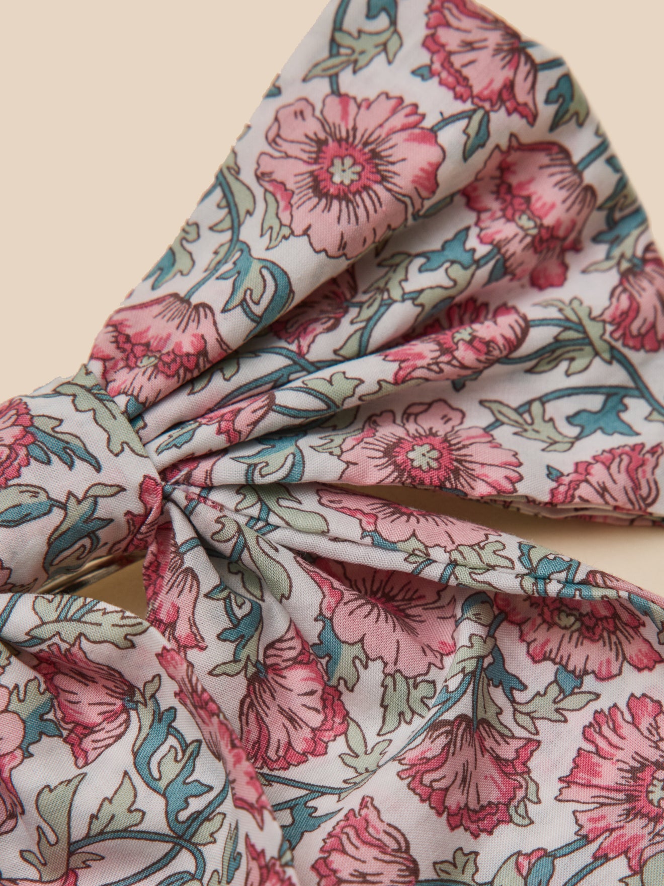 Mädchen-Haarspange mit grosser Schleife aus Liberty®-Stoff