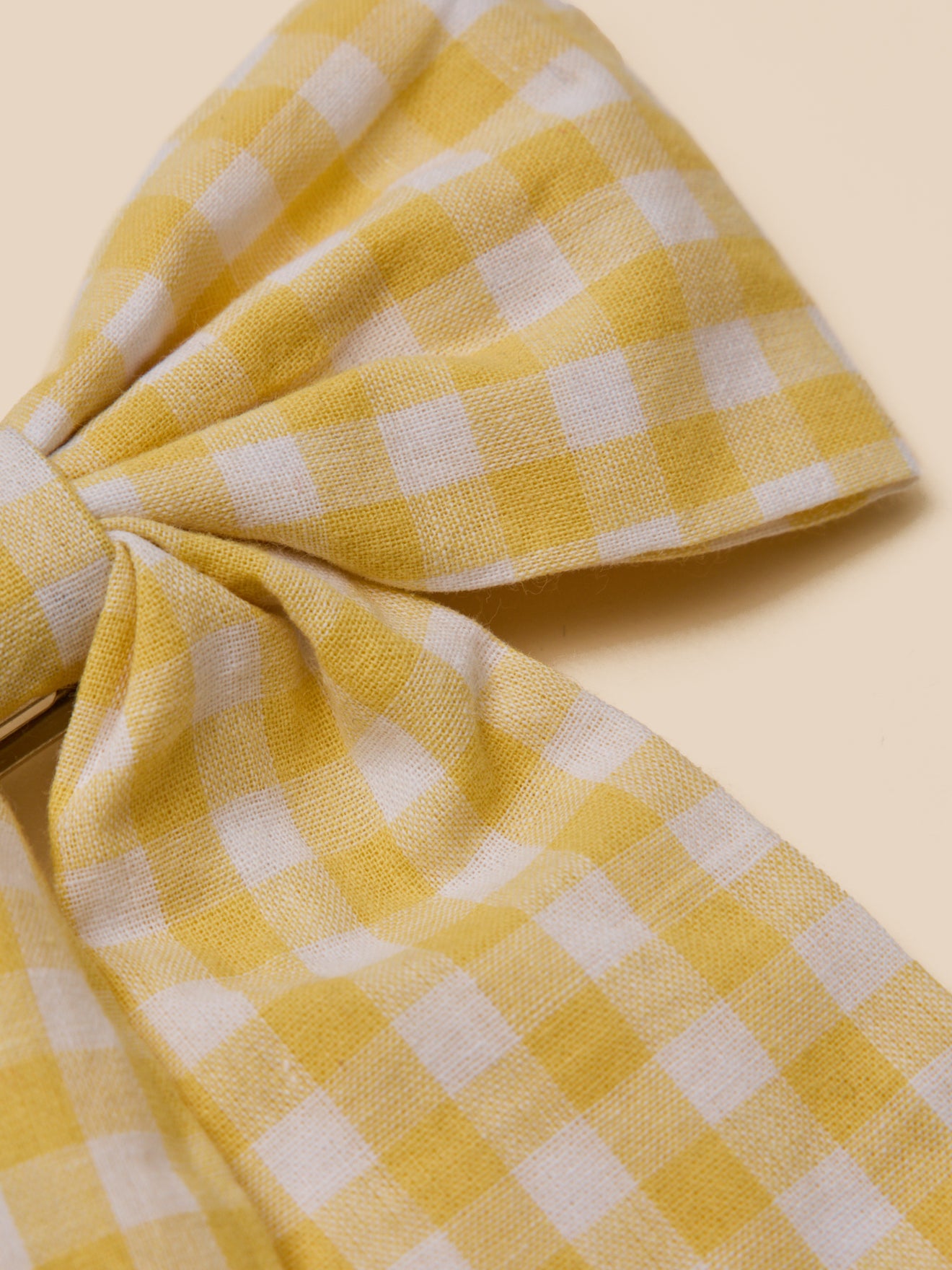 Barrette Fille grand noeud vichy