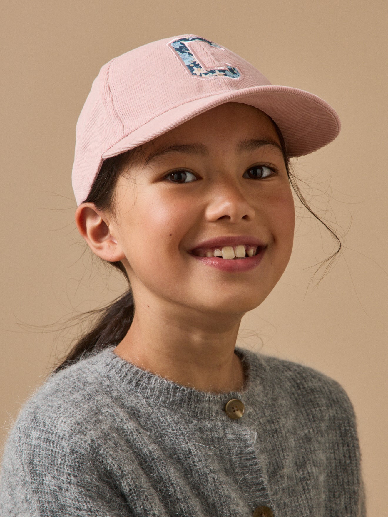 Casquette velours fille
