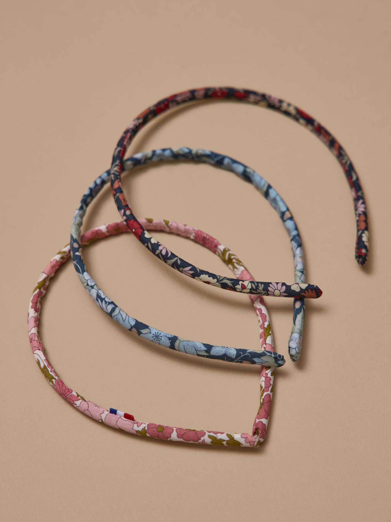 Serre-tête en tissu Liberty par lot de 3