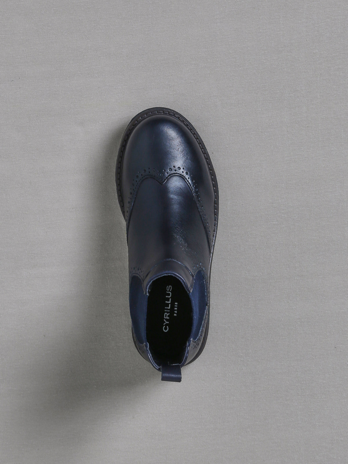 Boots bout fleuri Fille en cuir