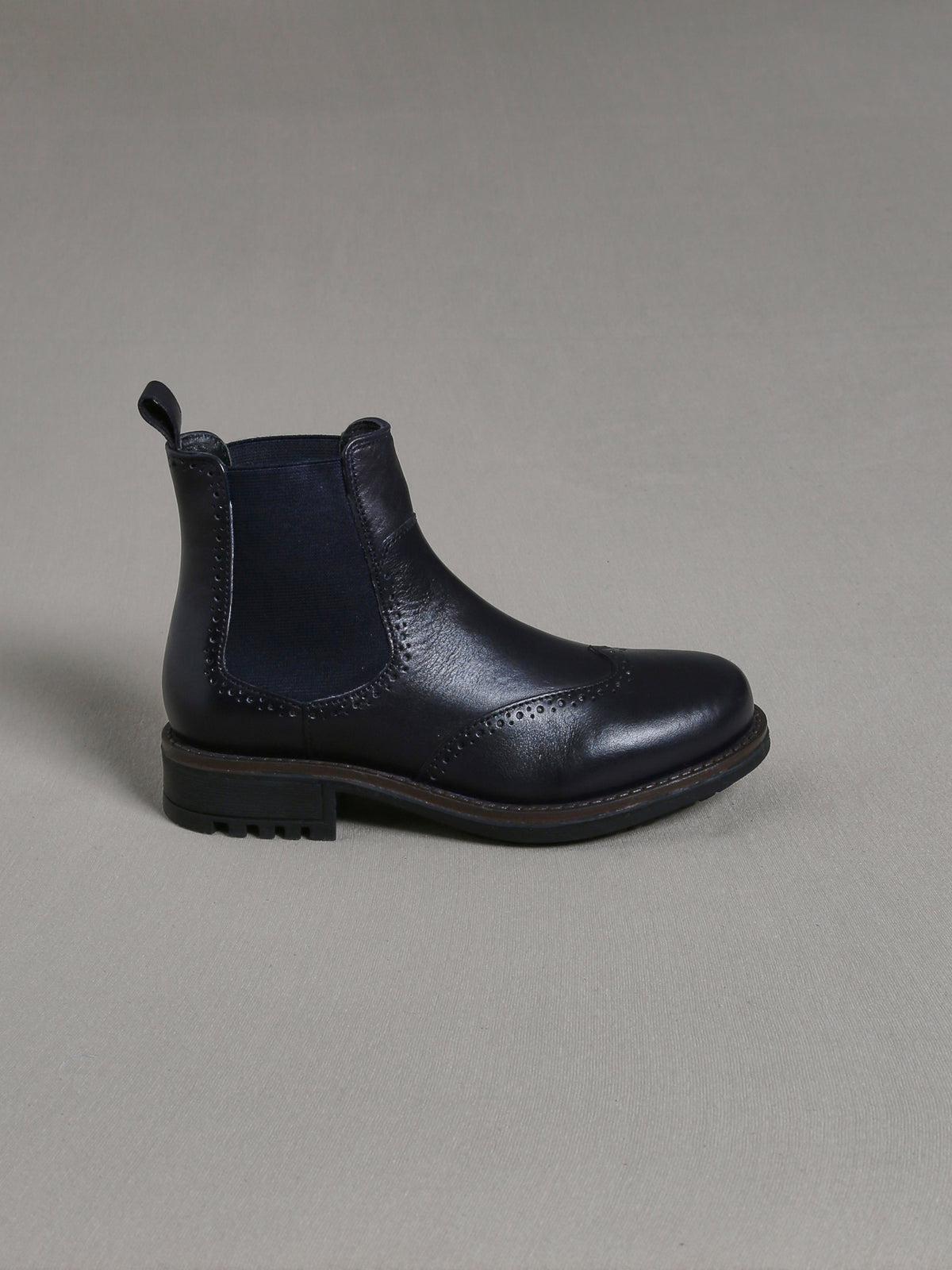 Boots bout fleuri Fille en cuir