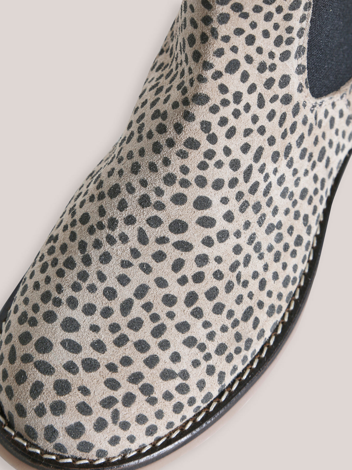 Mädchen-Boots aus Leder mit Leo-Print
