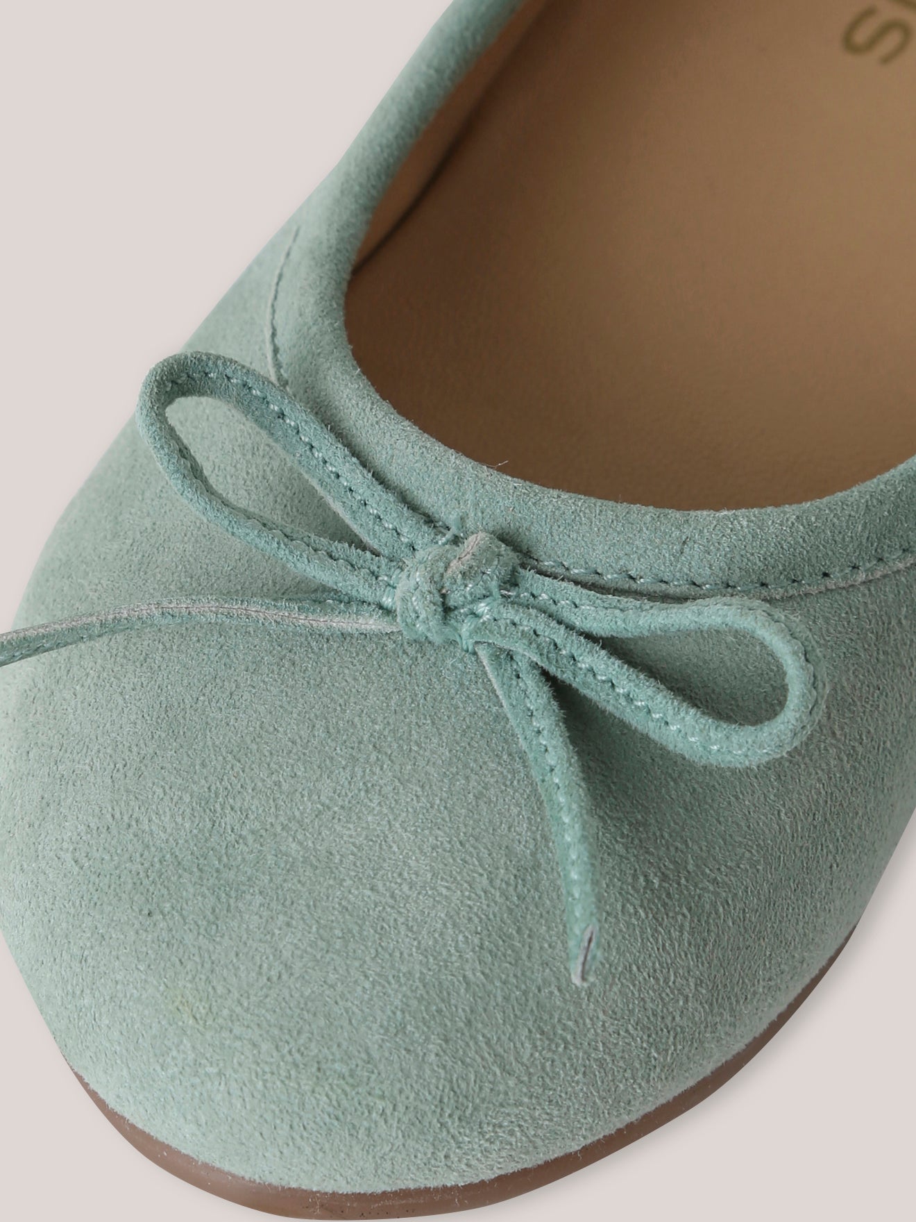 Mädchen-Ballerinas aus Veloursleder