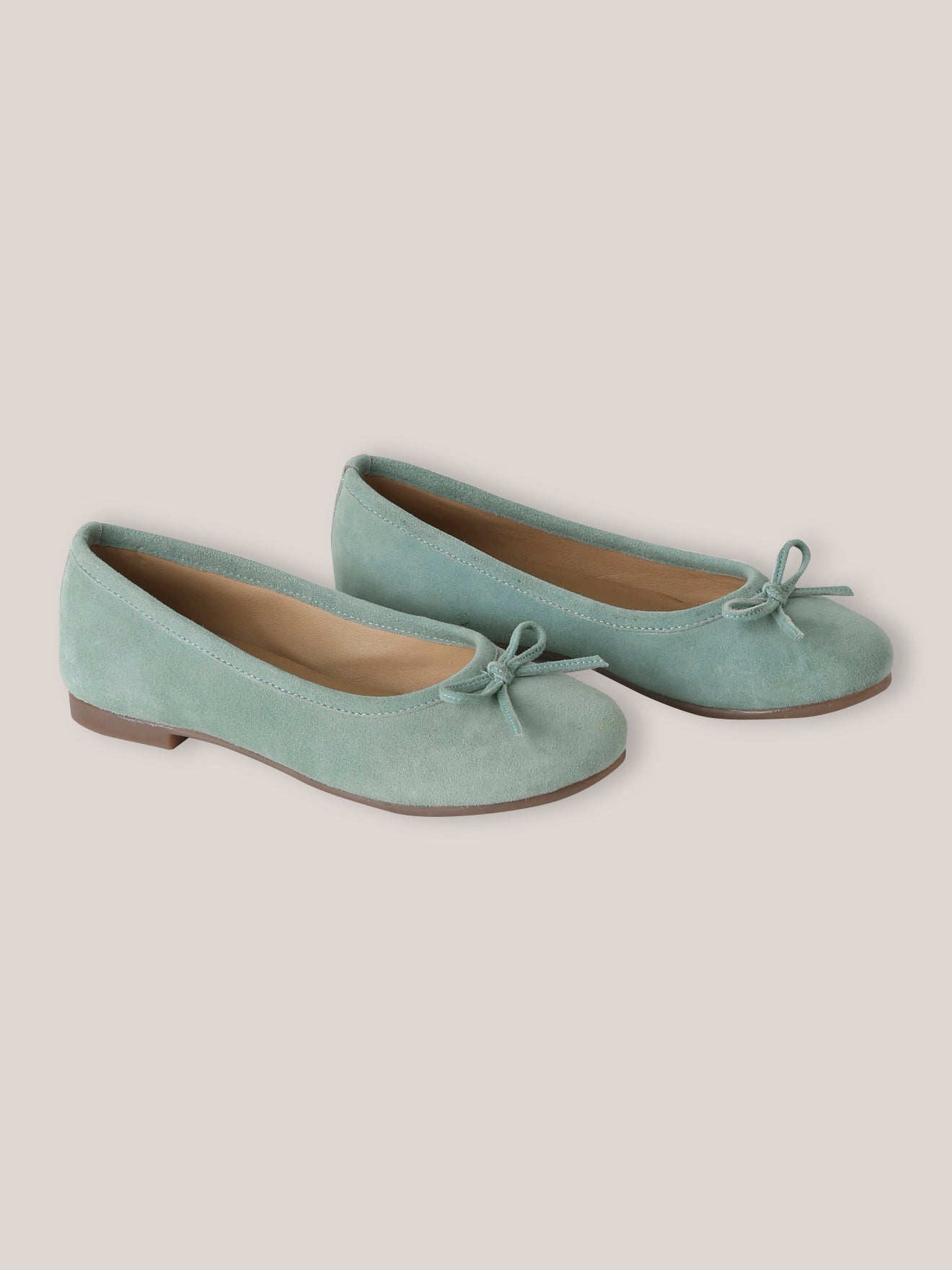 Mädchen-Ballerinas aus Veloursleder