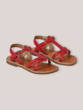 Mädchensandalen aus Leder