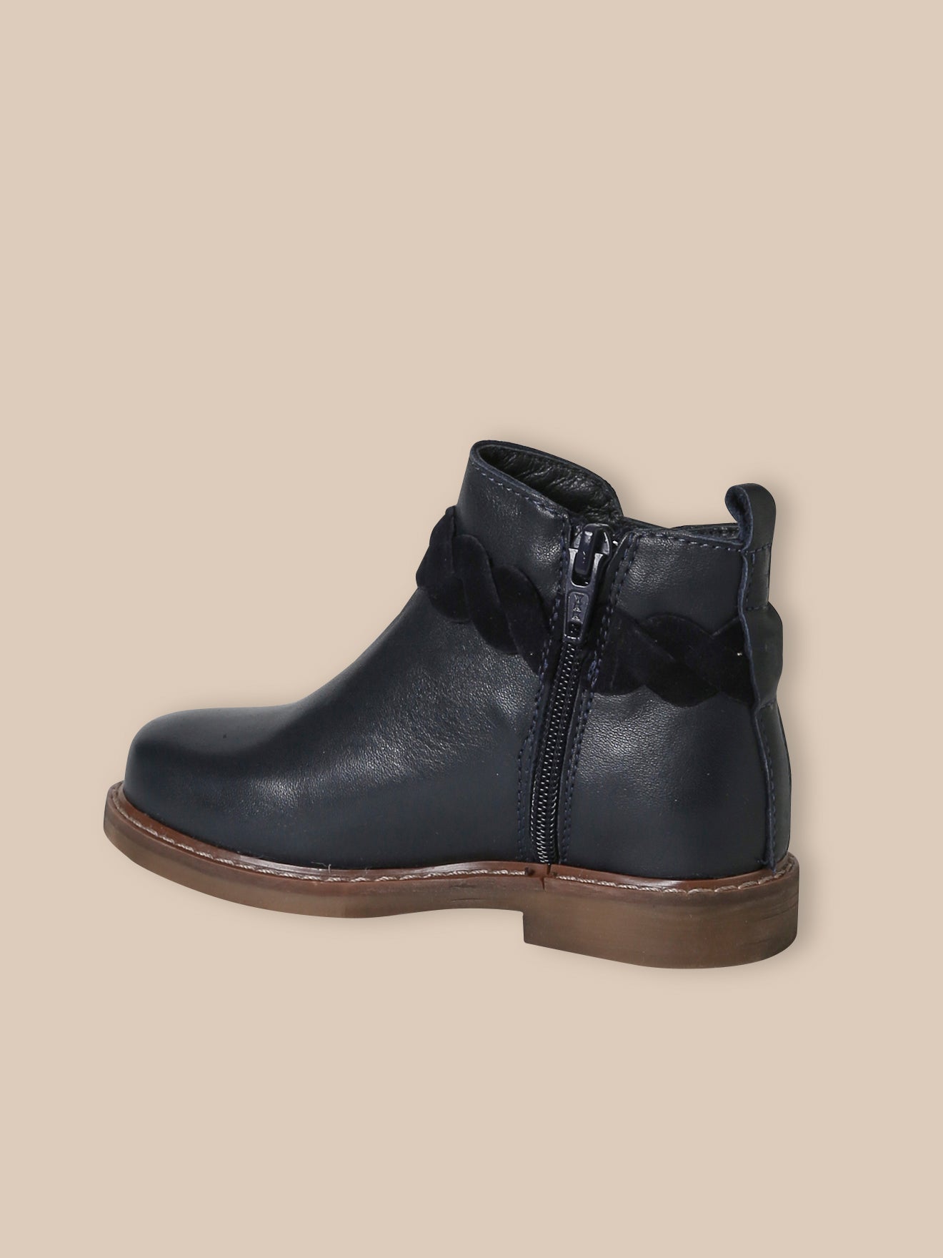 Mädchen-Boots mit Lederflechtung