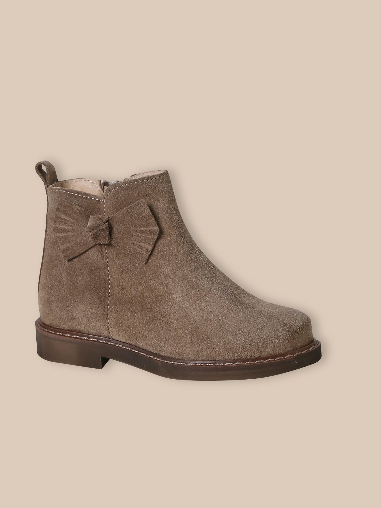 Mädchen-Boots mit Veloursleder-Schleife