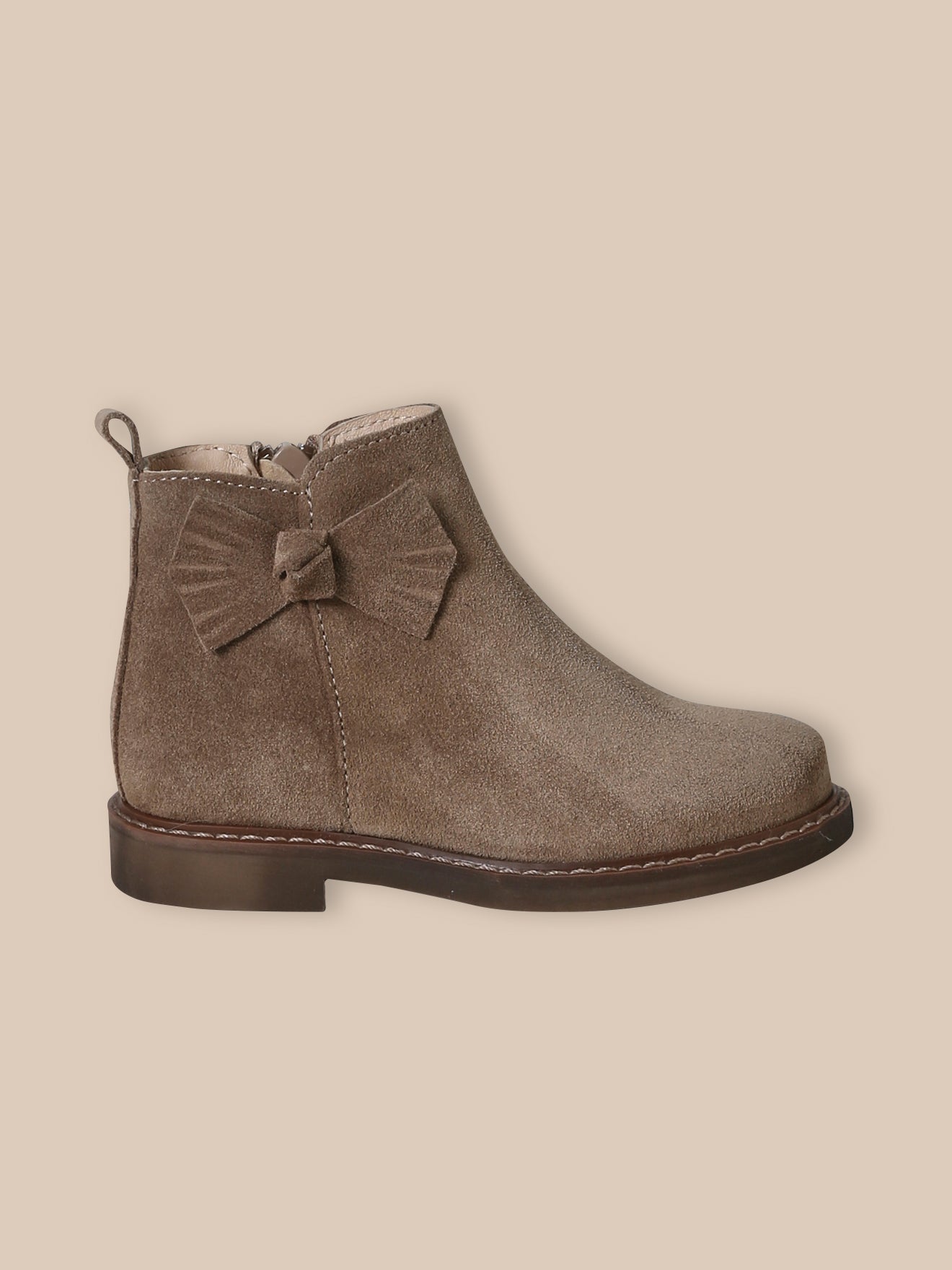 Mädchen-Boots mit Veloursleder-Schleife