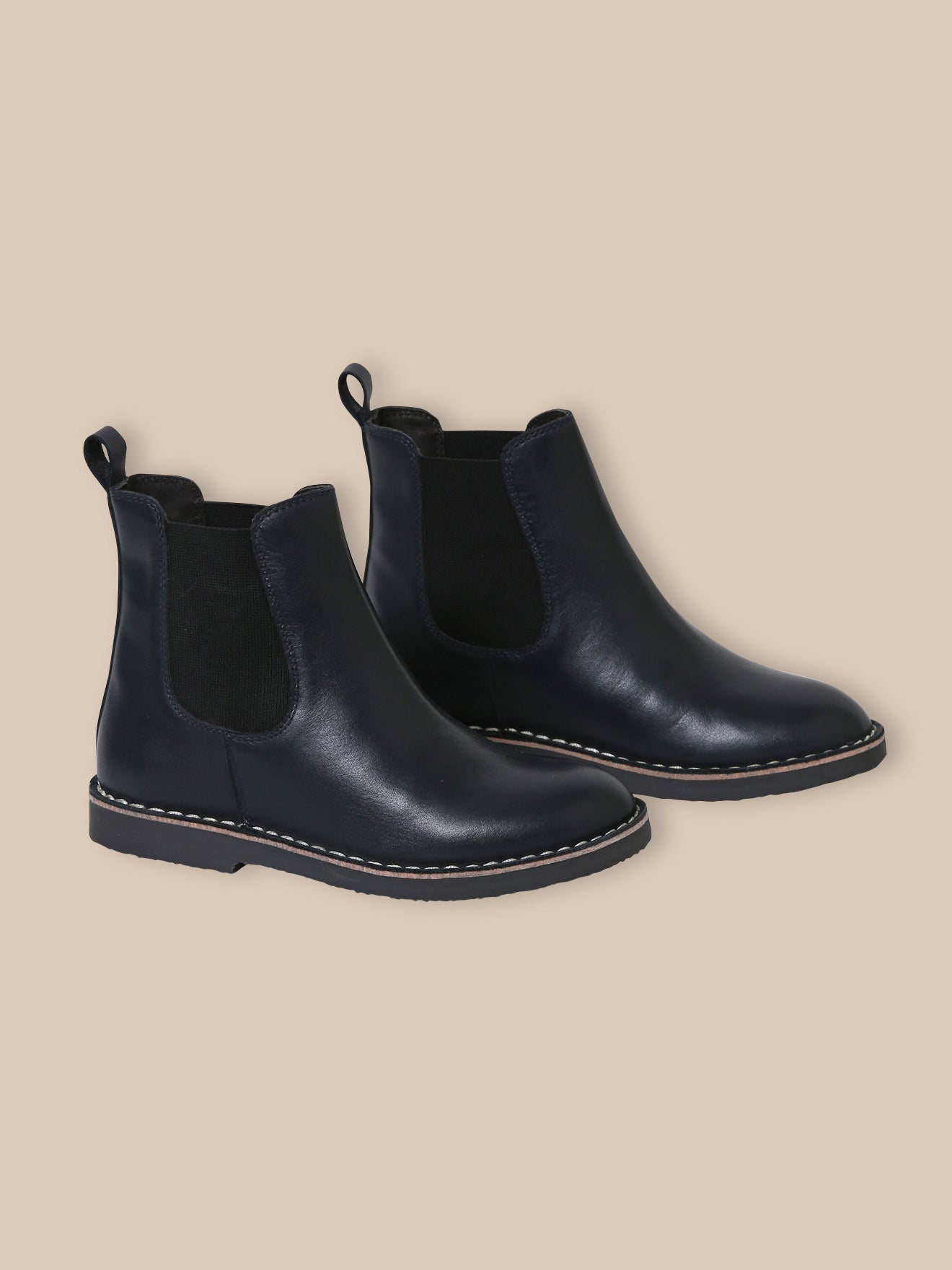 Mädchen-Chelsea-Boots aus Leder