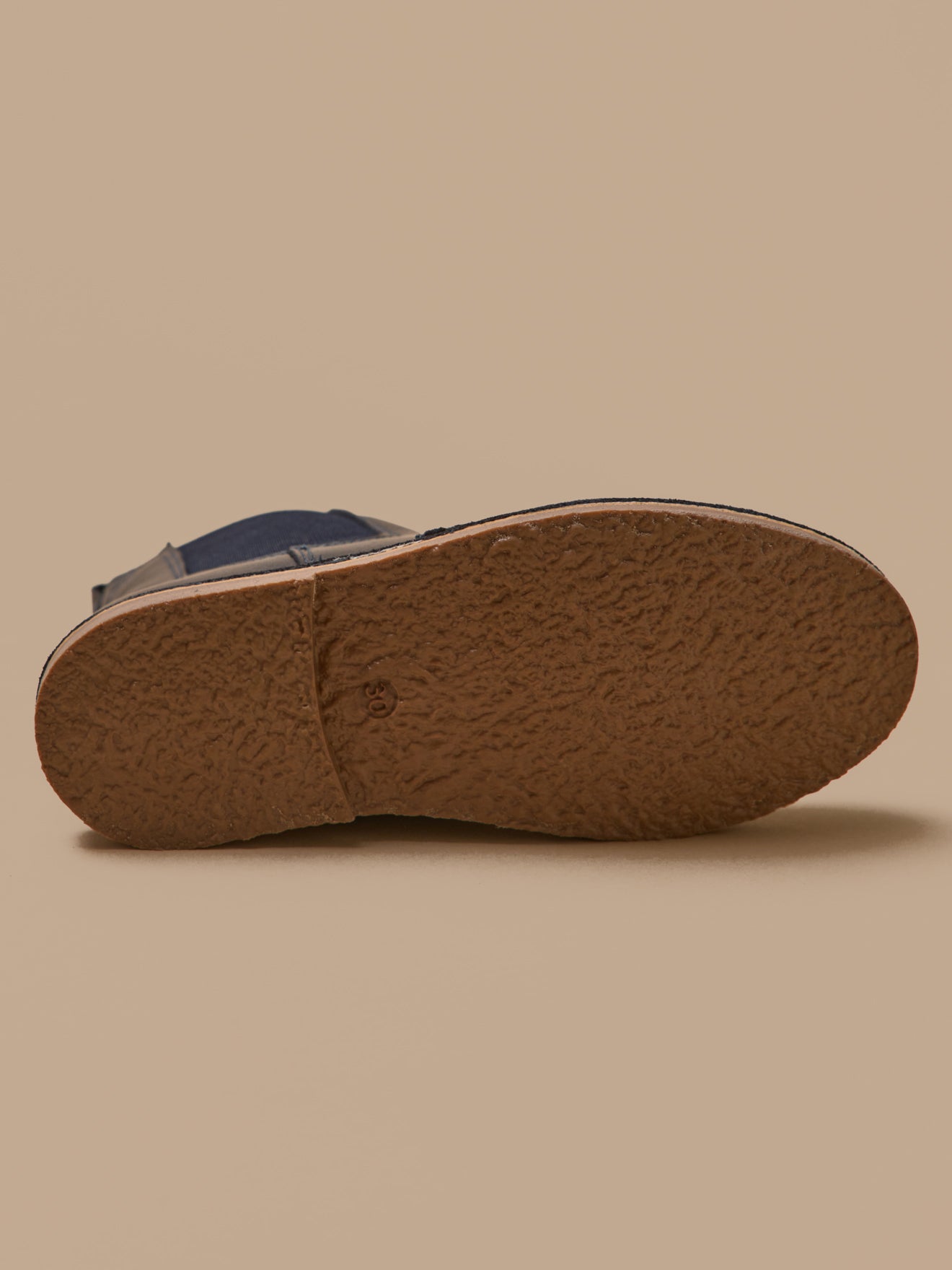 Mädchen-Boots mit Blütenkappe aus Leder