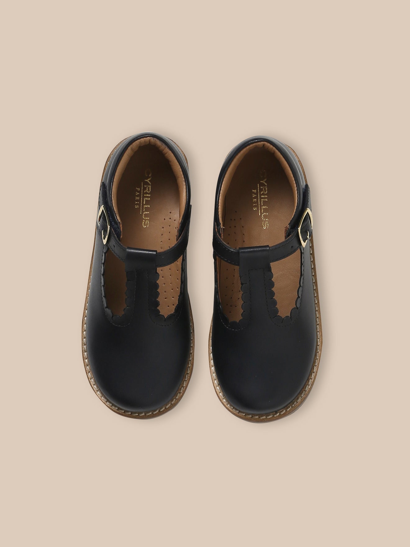 Mädchen-Riemchenschuhe aus Leder