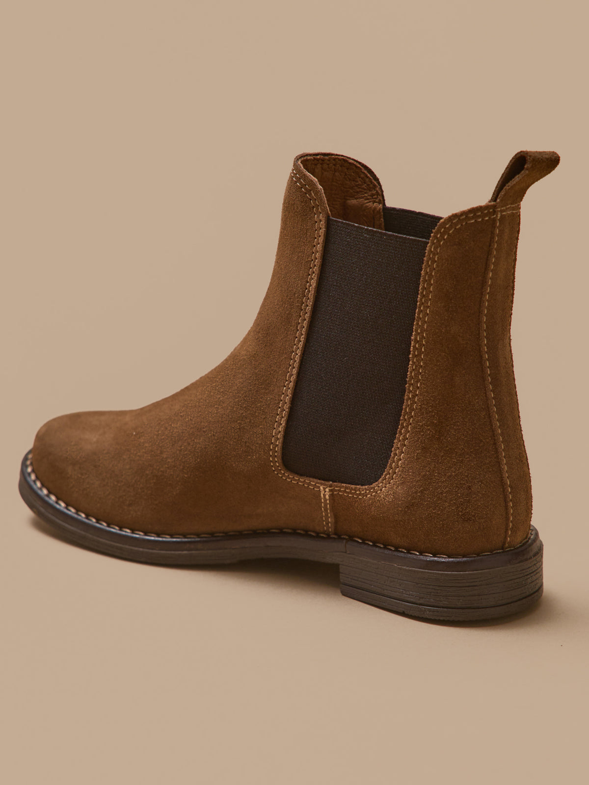 Mädchen-Chelsea-Boots aus Veloursleder