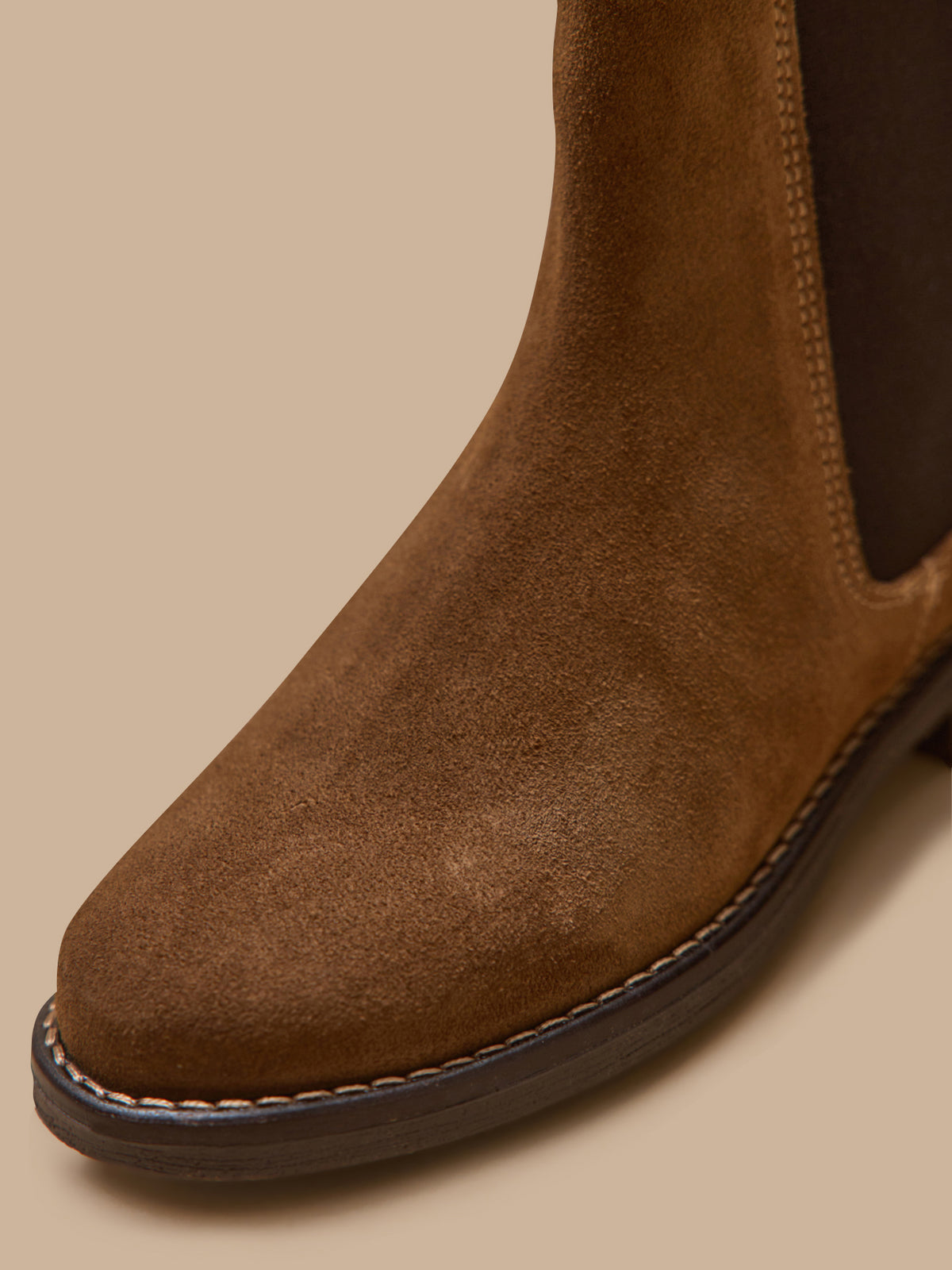 Mädchen-Chelsea-Boots aus Veloursleder