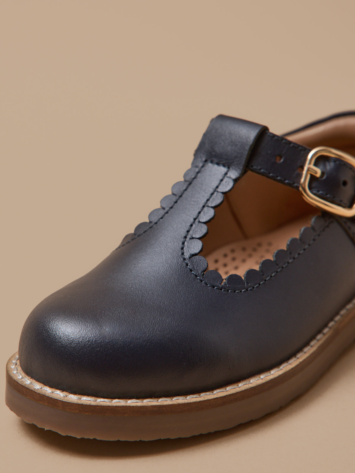 Mädchen-Riemchenschuhe aus Leder