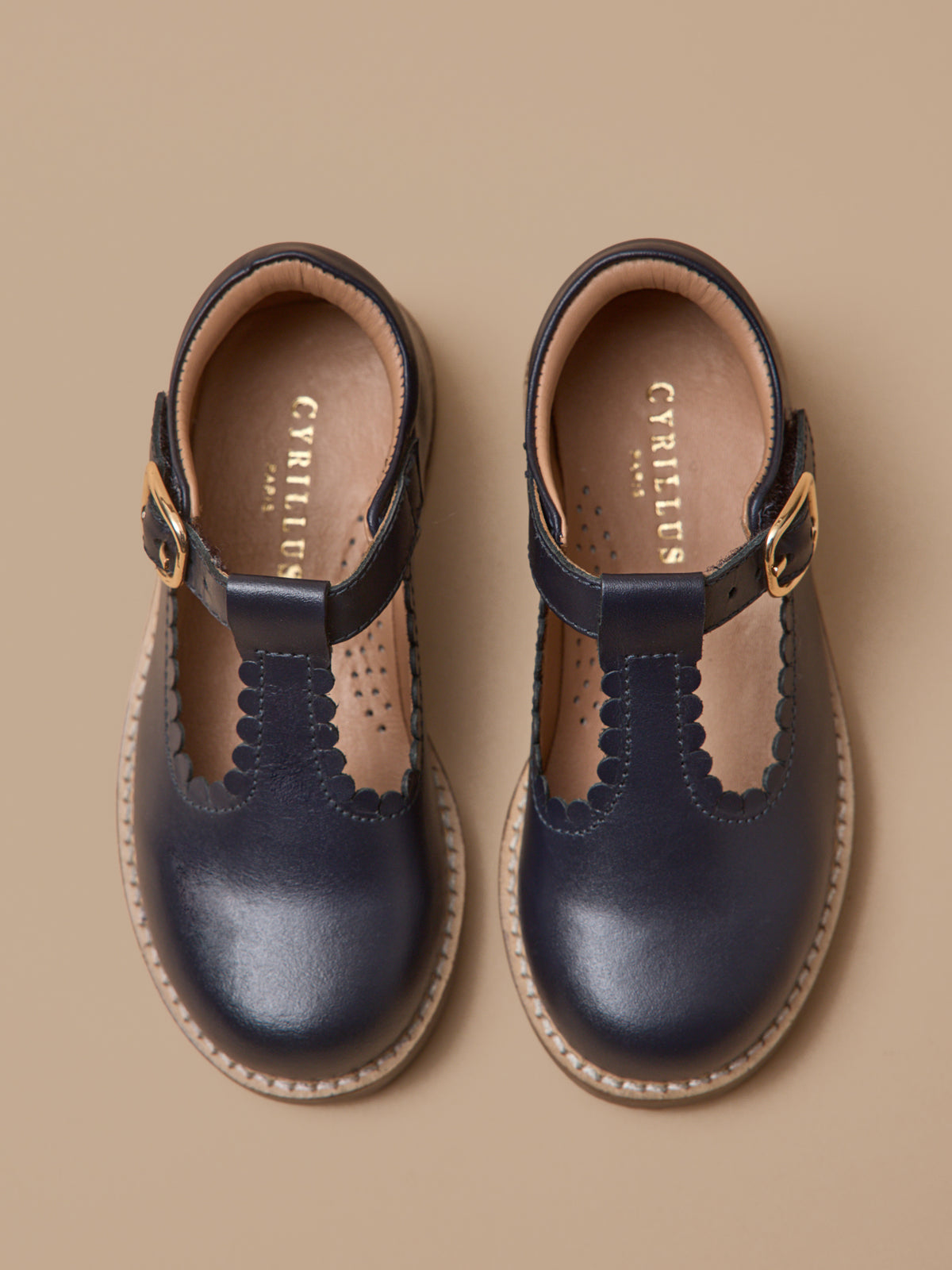 Mädchen-Riemchenschuhe aus Leder
