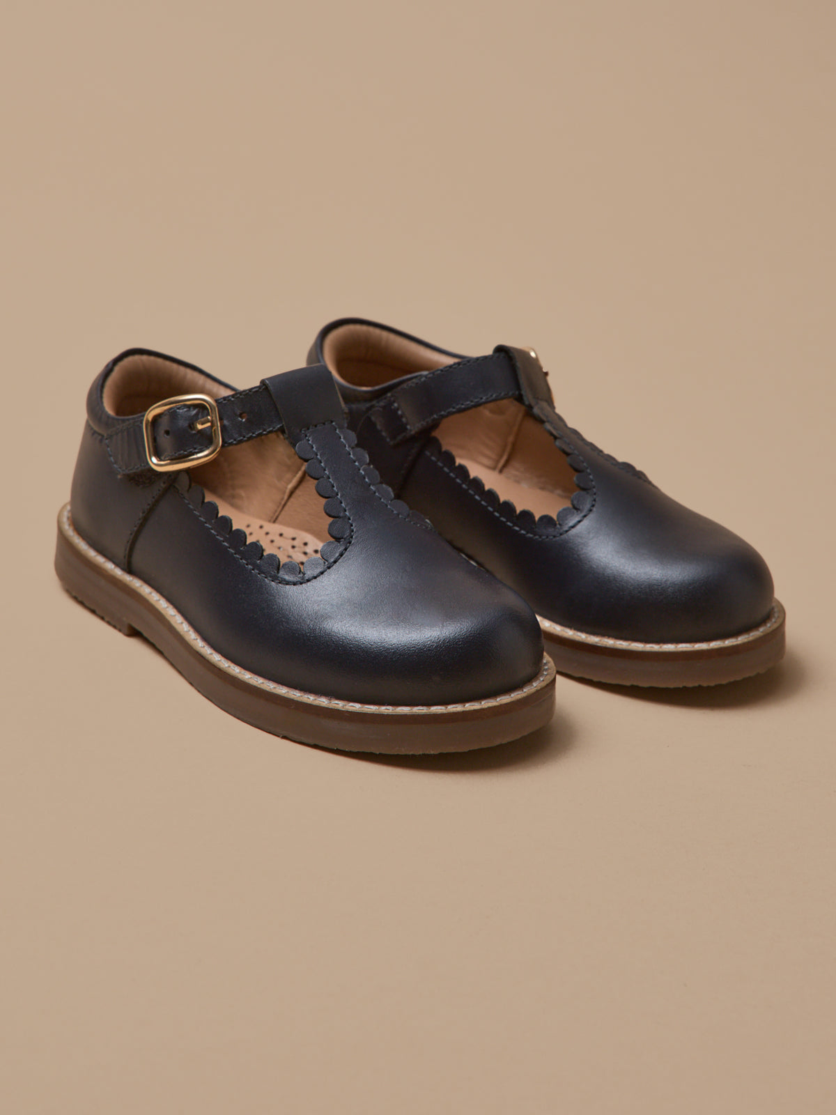 Mädchen-Riemchenschuhe aus Leder