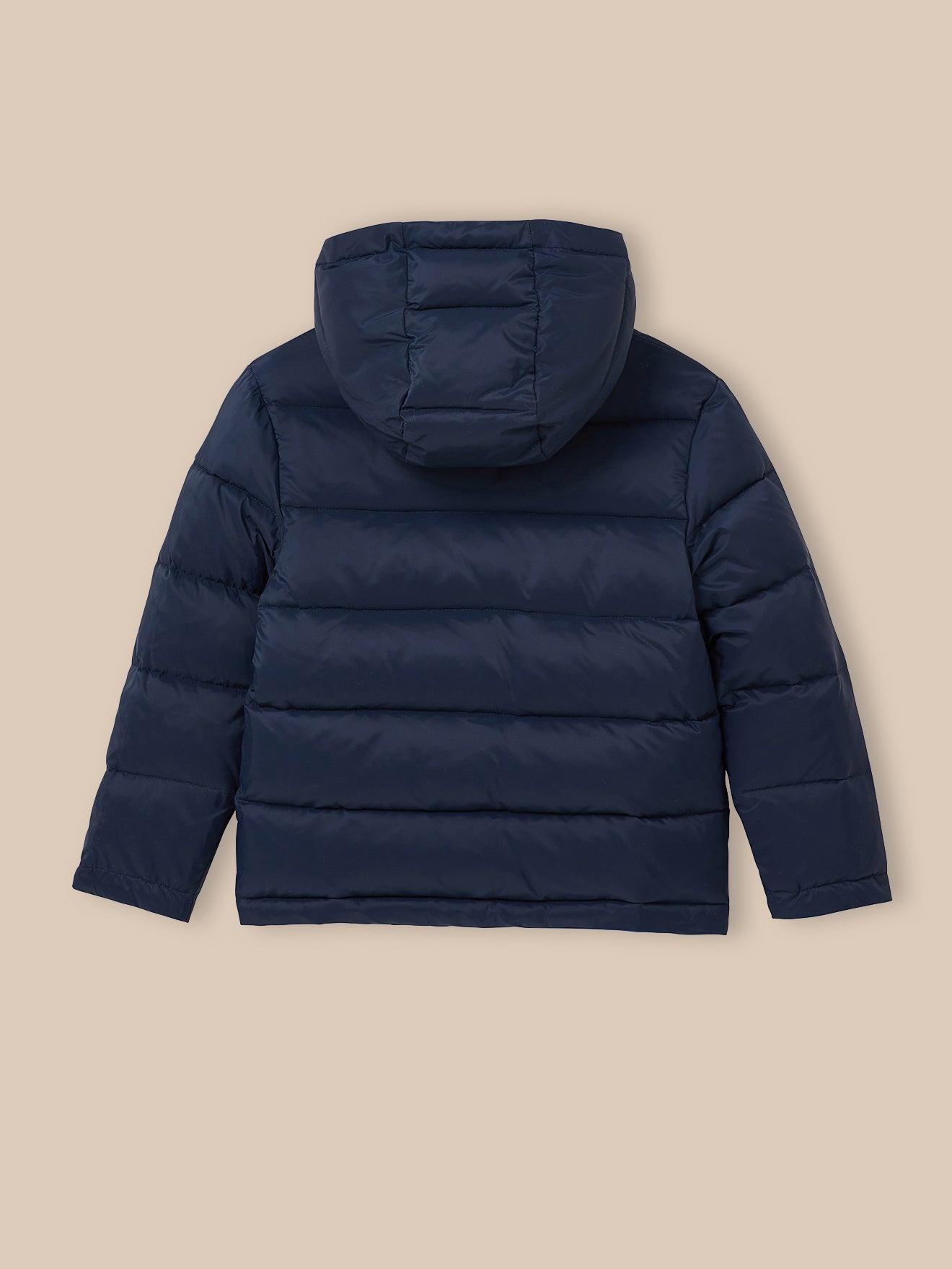 Jungen-Daunenjacke mit Federn und Daunen, wendbar
