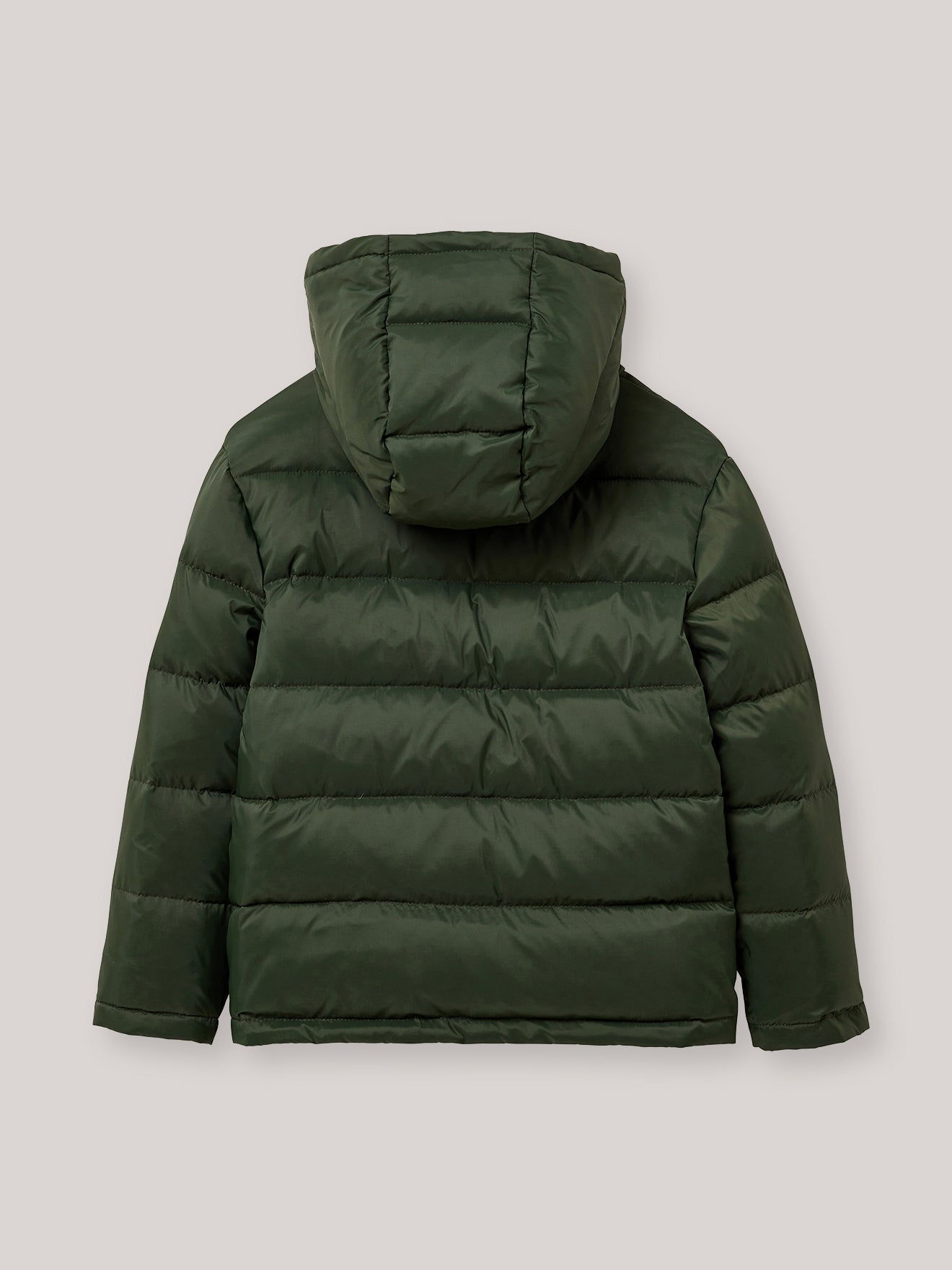 Jungen-Daunenjacke mit Federn und Daunen, wendbar