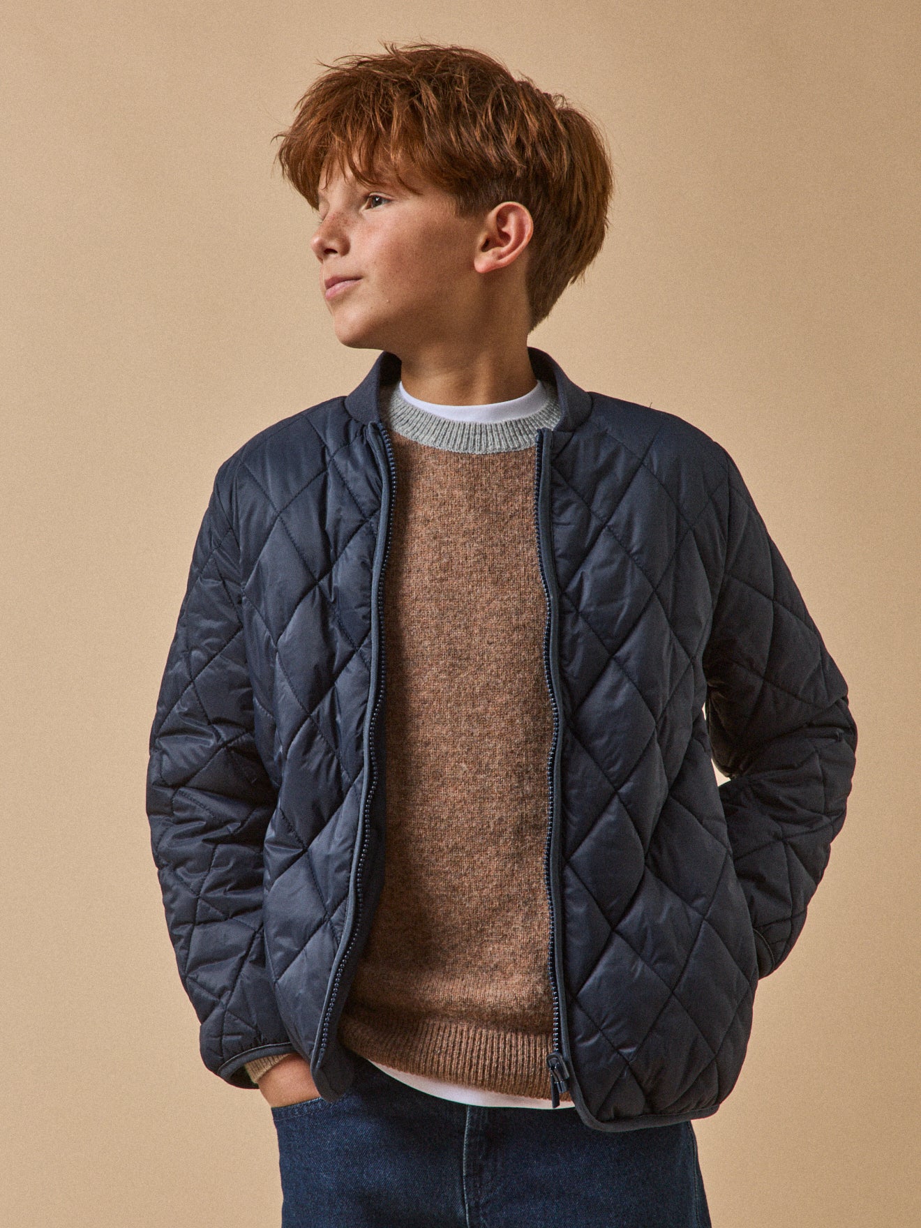 Jungen-Parka, gesteppt