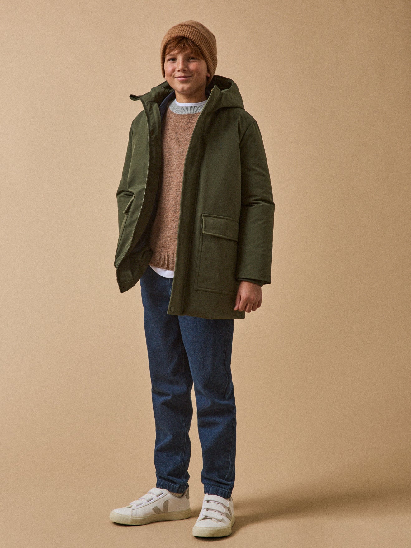 Jungen-Parka, gesteppt