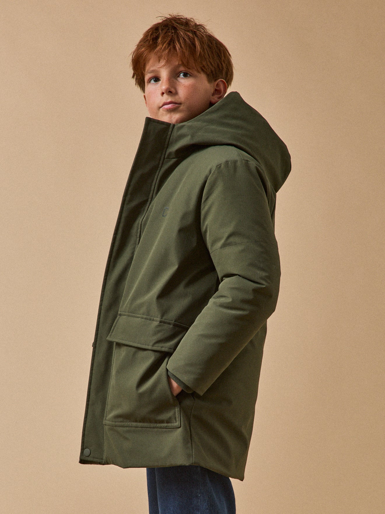 Jungen-Parka, gesteppt