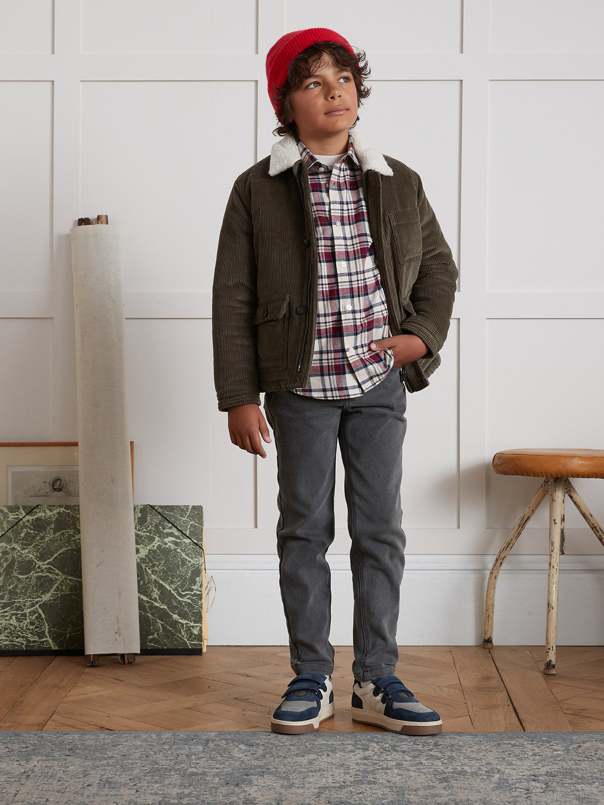 Jungenjacke aus Velours