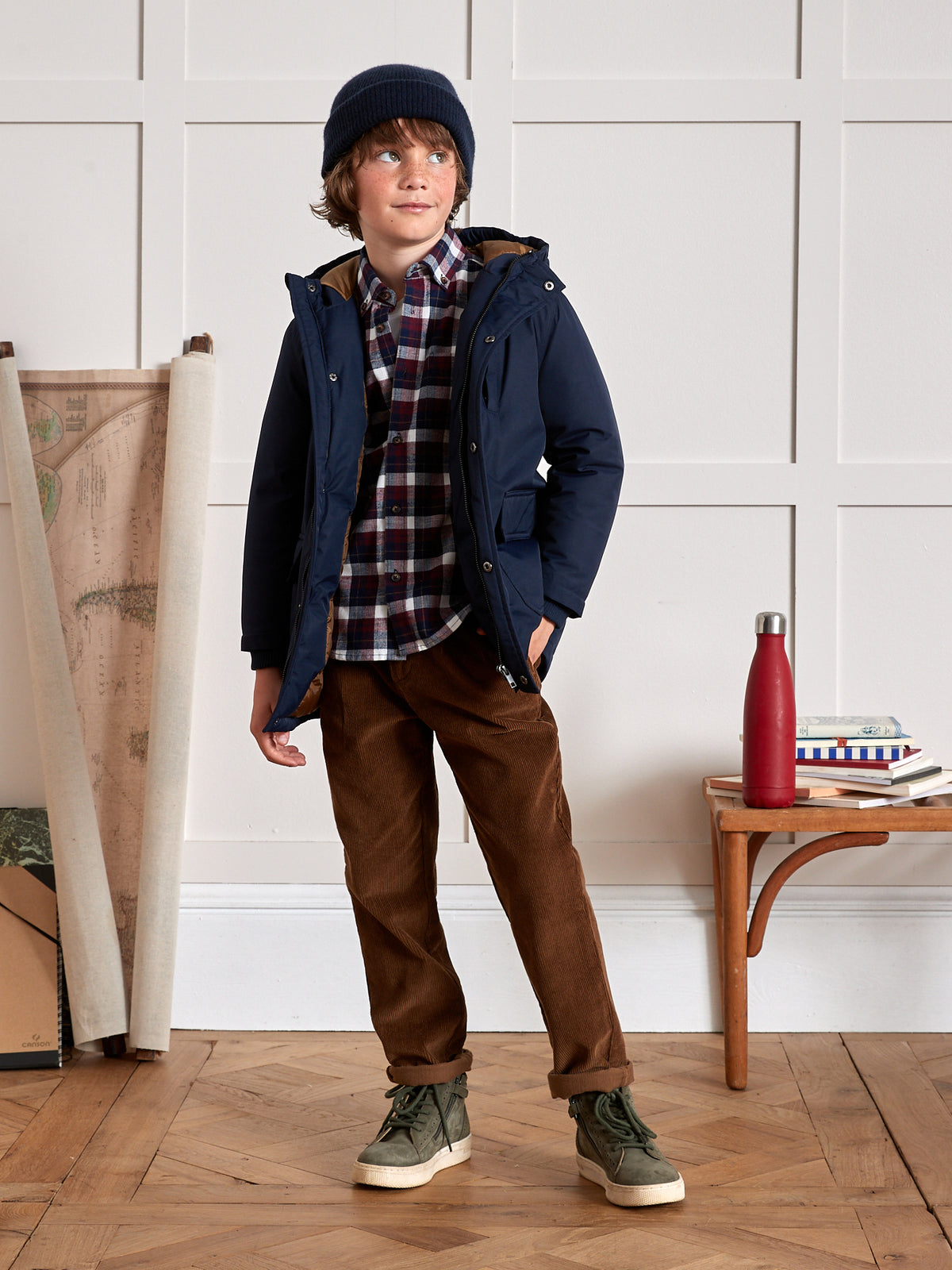 Jungen-Parka, gesteppt