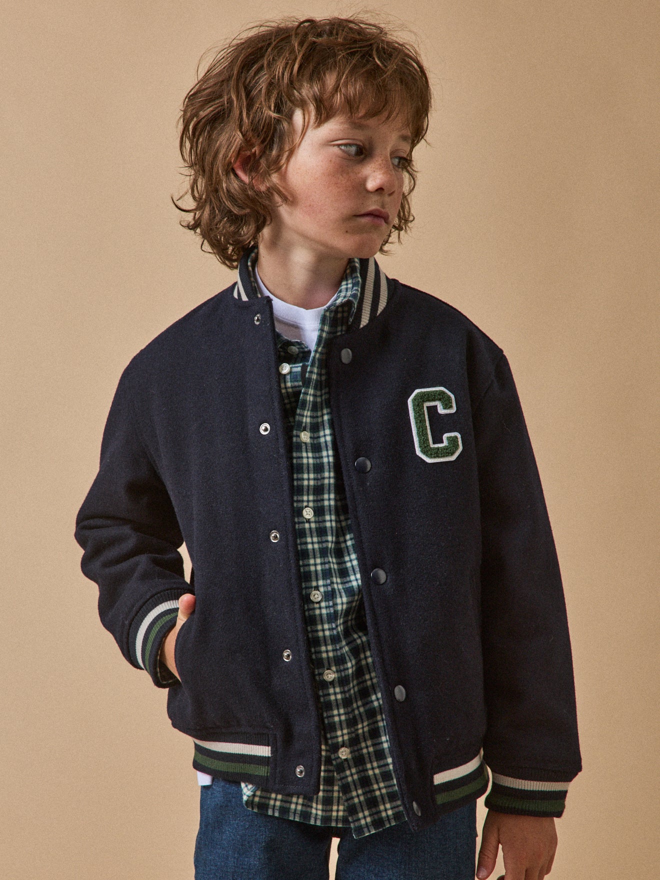 Jungen Teddy-Jacke mit Wolle